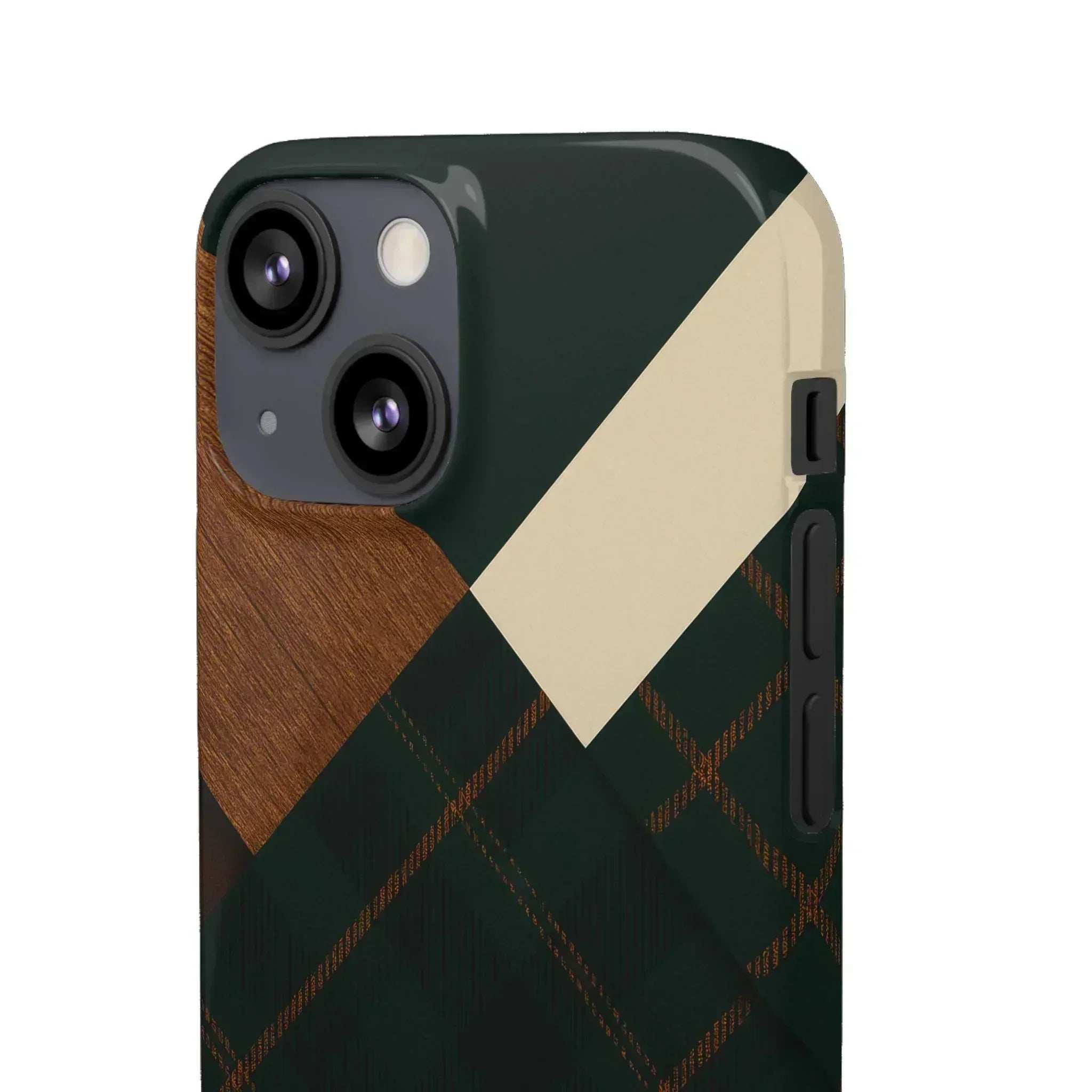 Rustic Green Phone Case for iPhone 8-16 and Galaxy S20-S24 - KARARMDESIGN
