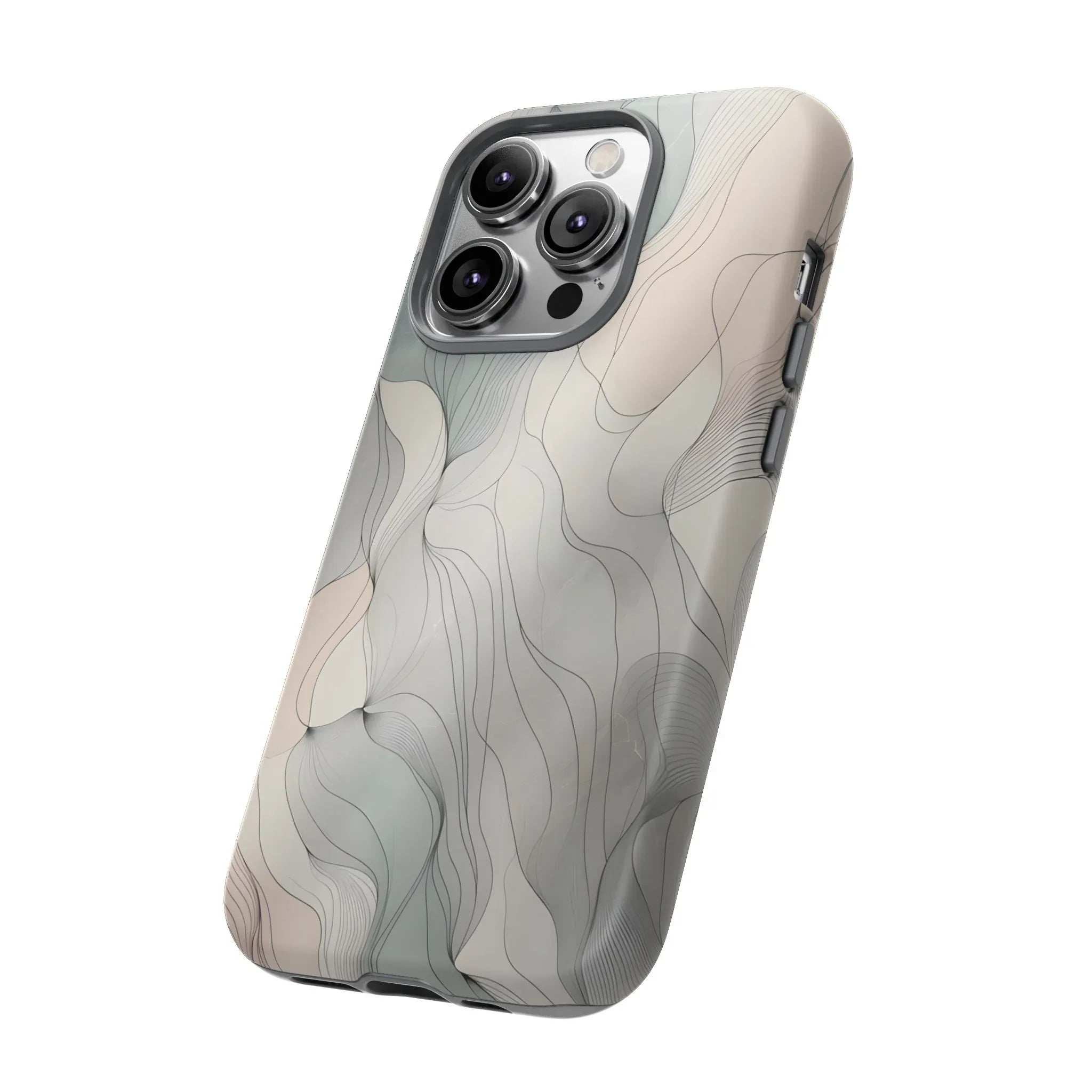 Pastel Wave Phone Case – Minimalist Design for iPhone & Pixel - KARARMDESIGN