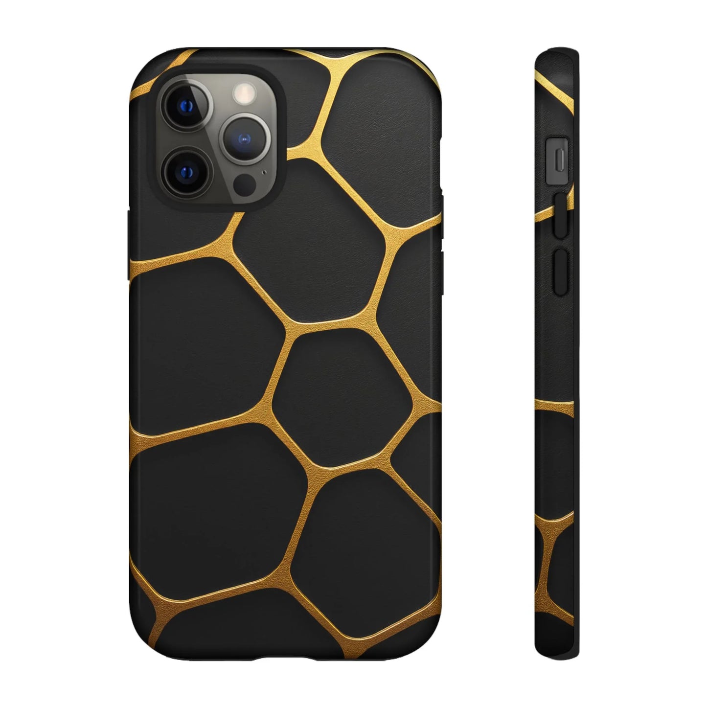 Golden Cellscape Phone Case for iPhone 8-16 and Galaxy S10-S25 Models - KarArmDesign