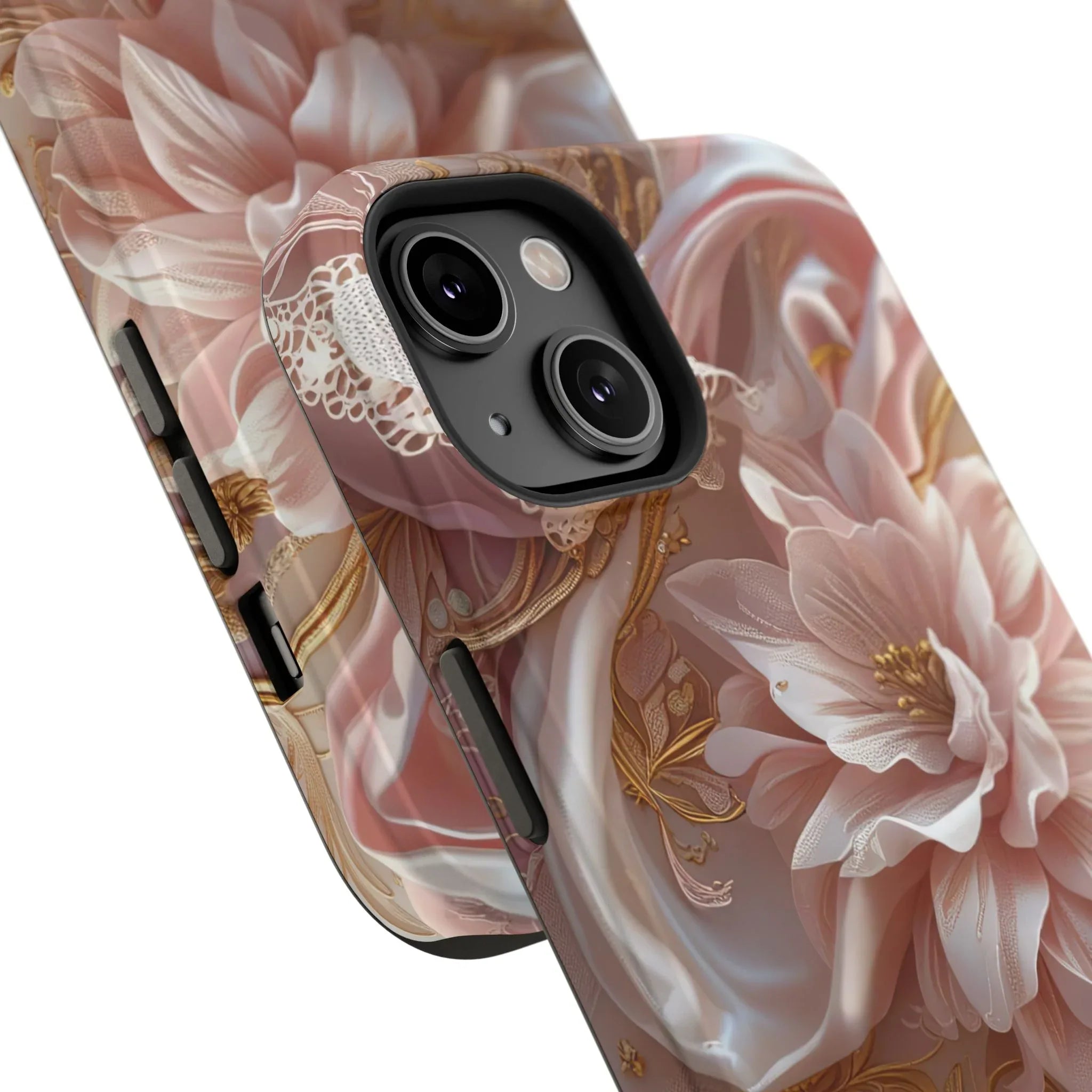 Elegant Floral Phone Case for iPhone 11-17 and Samsung Galaxy S21-S22 - KARARMDESIGN