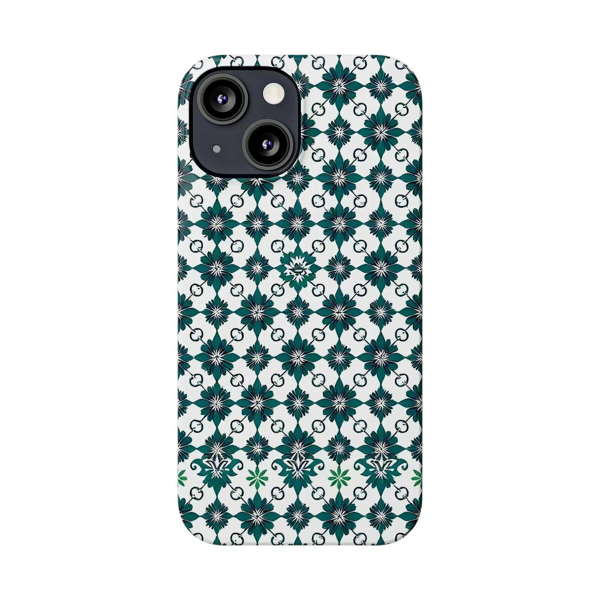 Elegant Geometric Pattern Phone Case for iPhone 11-17 - KARARMDESIGN