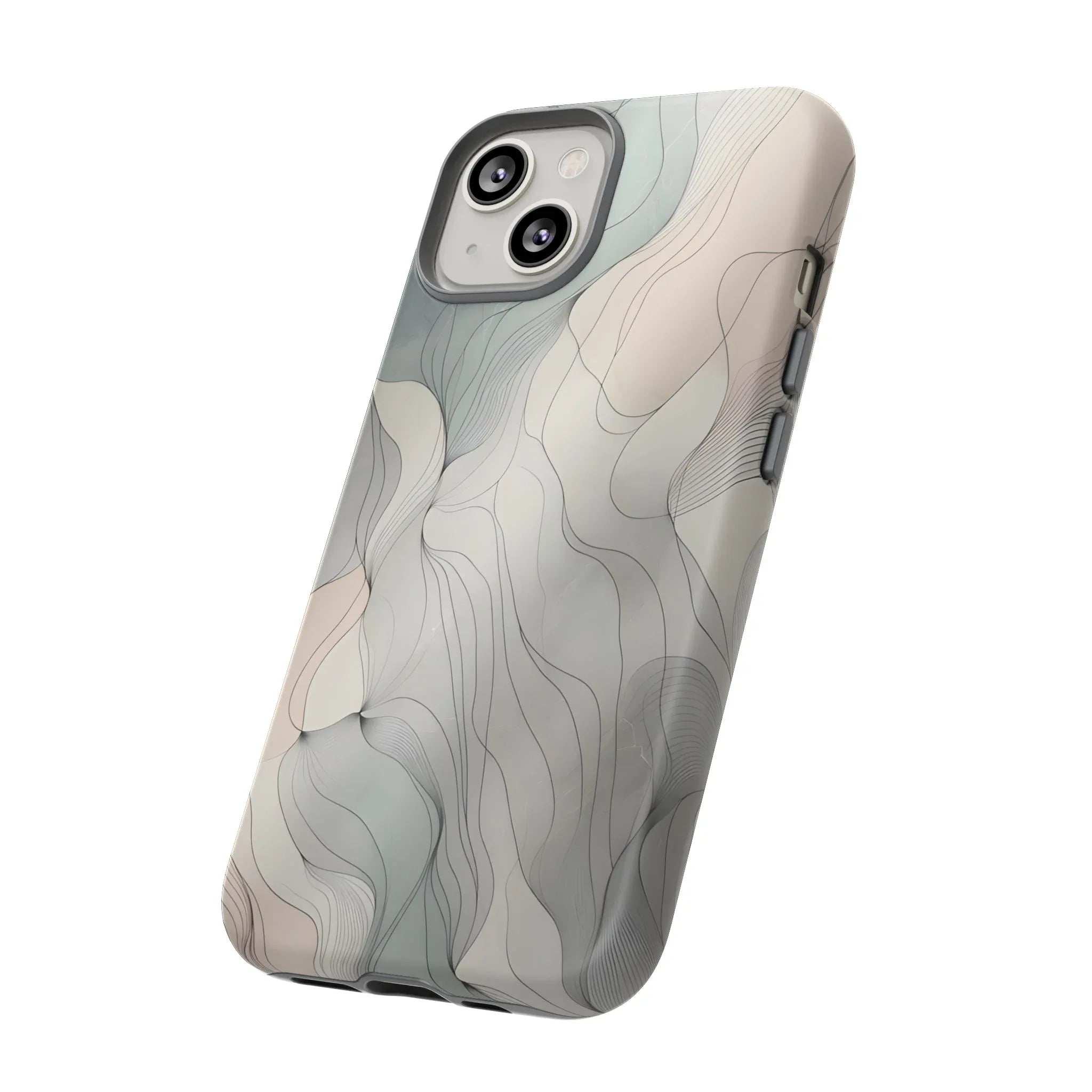 Pastel Wave Phone Case – Minimalist Design for iPhone & Pixel - KARARMDESIGN
