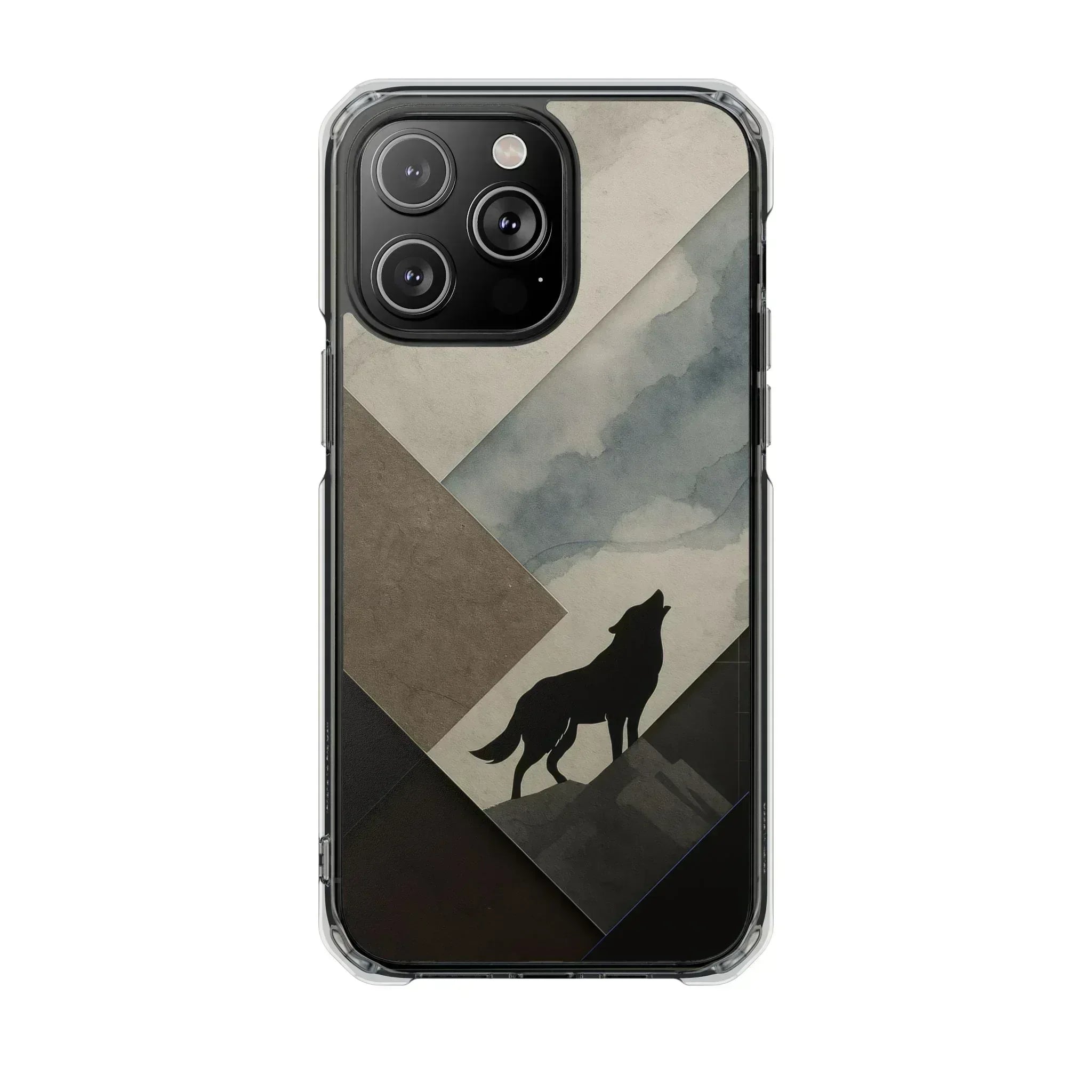 Wolf Silhouette Phone Case for iPhone 14-16 - KARARMDESIGN