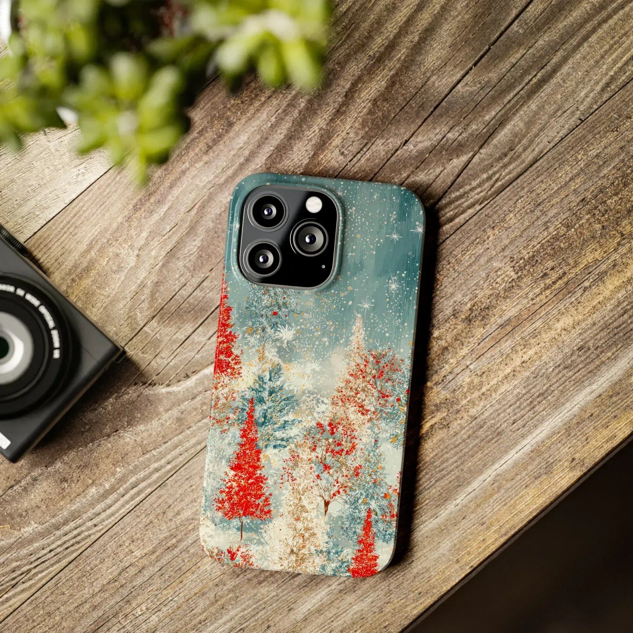 Snowy Forest Phone Case for iPhone 11-17 - KARARMDESIGN