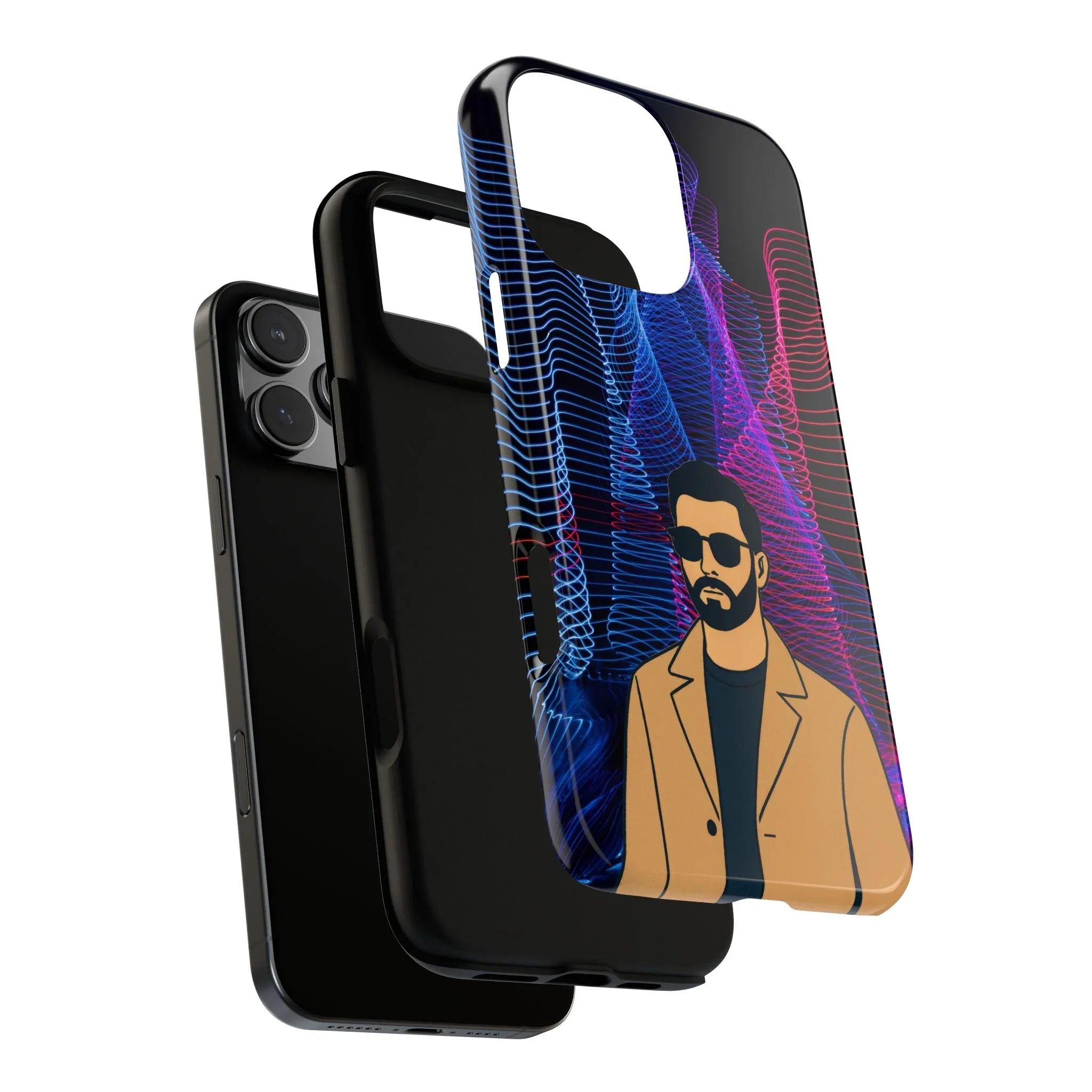 Bearded Style Phone Case for iPhone 11-17 and Galaxy S20-S25 - KARARMDESIGN