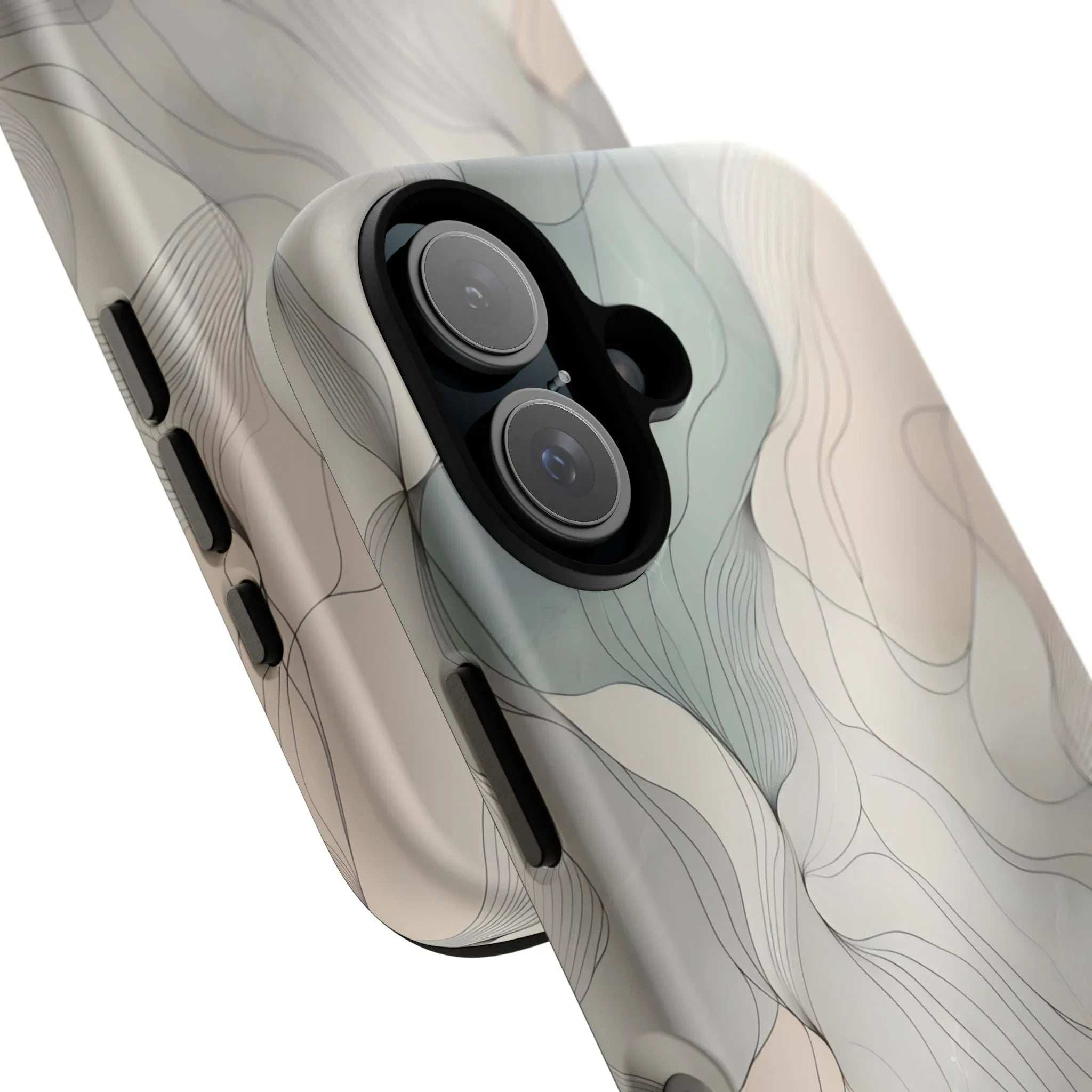 Pastel Wave Phone Case – Minimalist Design for iPhone & Pixel - KARARMDESIGN