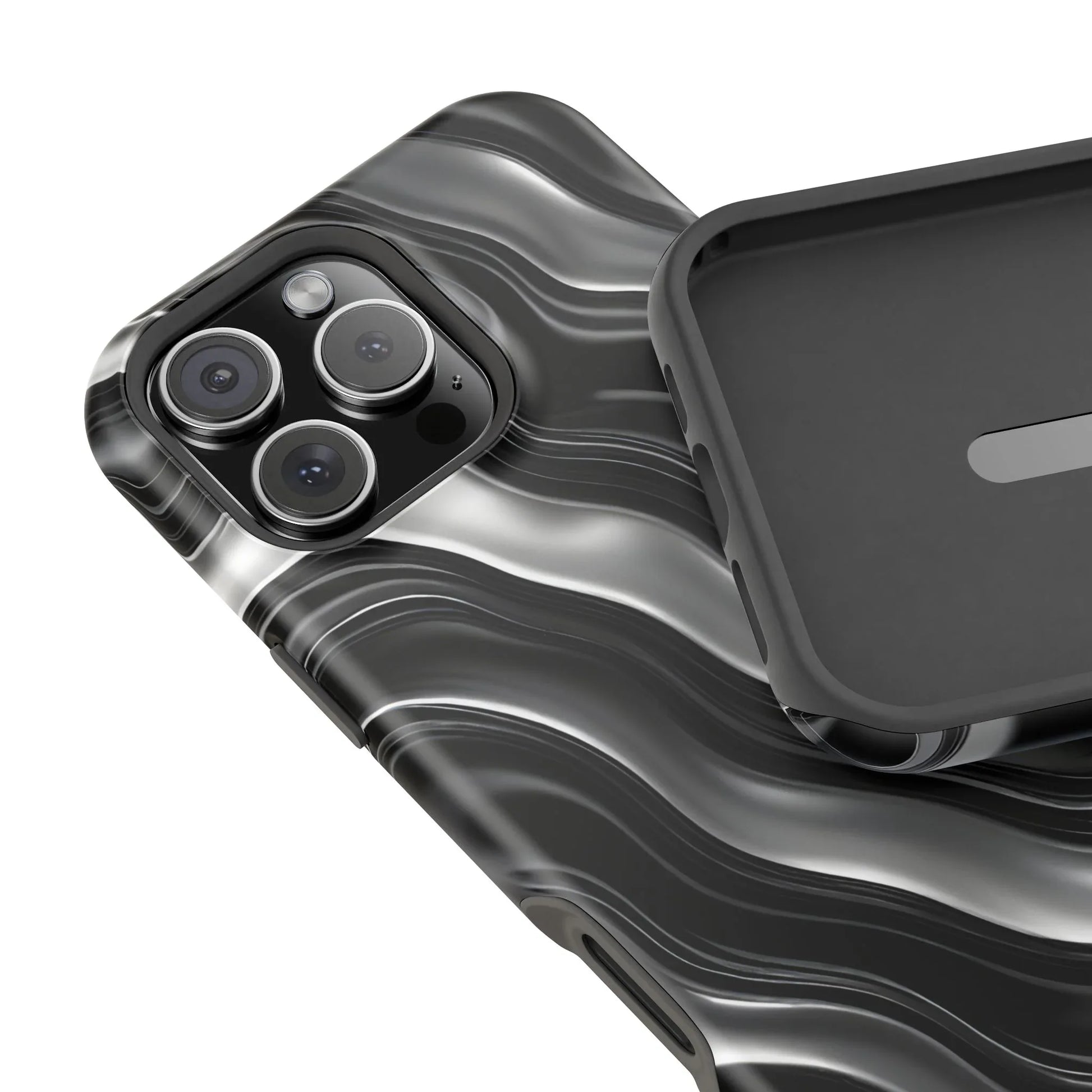 Wavy Illusion Marble Phone Case for iPhone 13-17 - KARARMDESIGN
