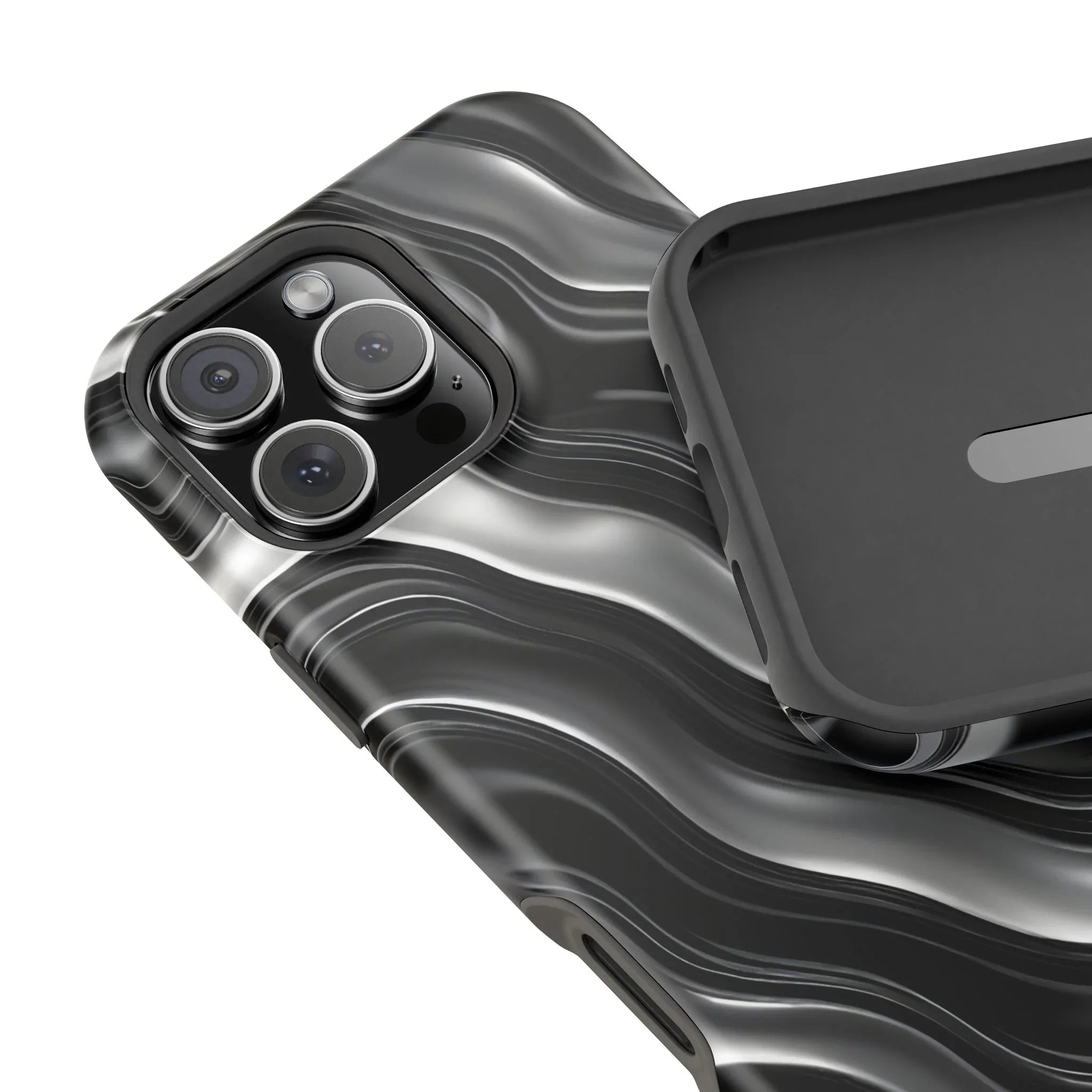 Wavy Illusion Marble Phone Case for iPhone 13-17 - KARARMDESIGN