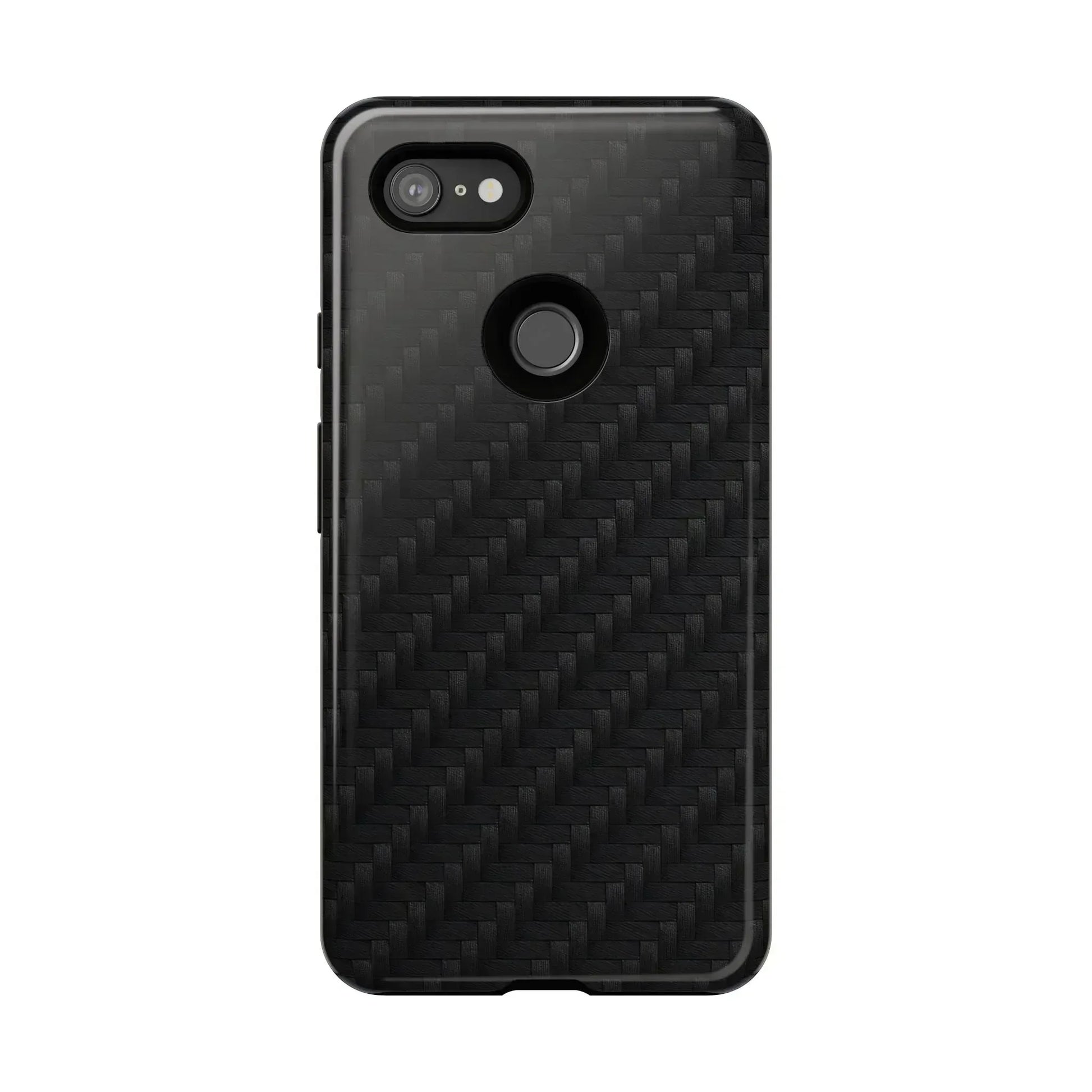 Black Carbon Phone Case for iPhone 8-16 and Google Pixel up to 9 - KARARMDESIGN