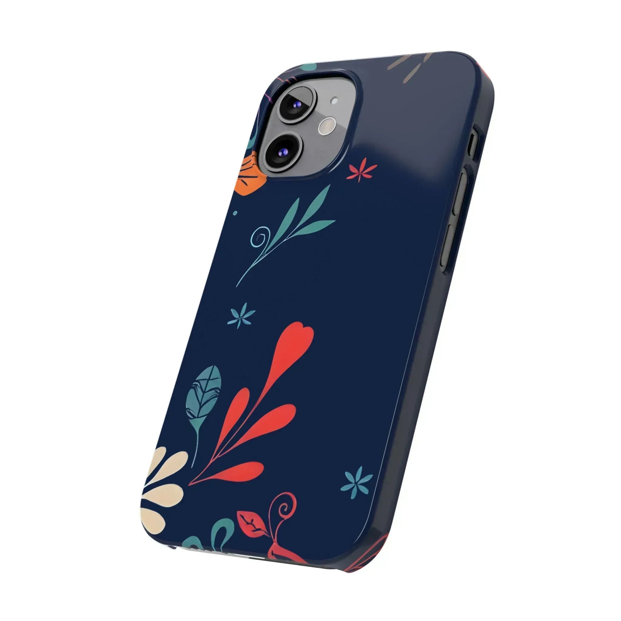 Nightshade Blossoms Phone Case for iPhone 11-17 - KARARMDESIGN