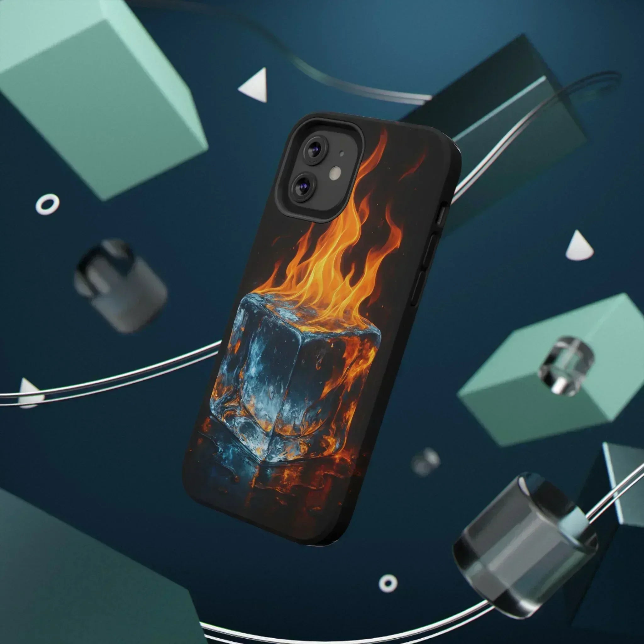 Flame Ice Phone Case for iPhone 12-16 and Galaxy S21-S22 - KARARMDESIGN