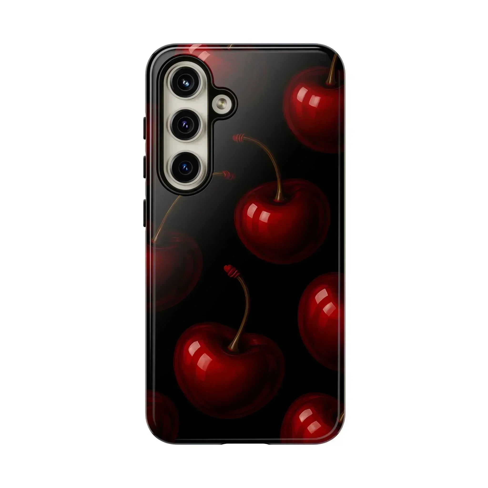 Cherry Phone Case for iPhone X-16 and Galaxy S20-S25 - KARARMDESIGN
