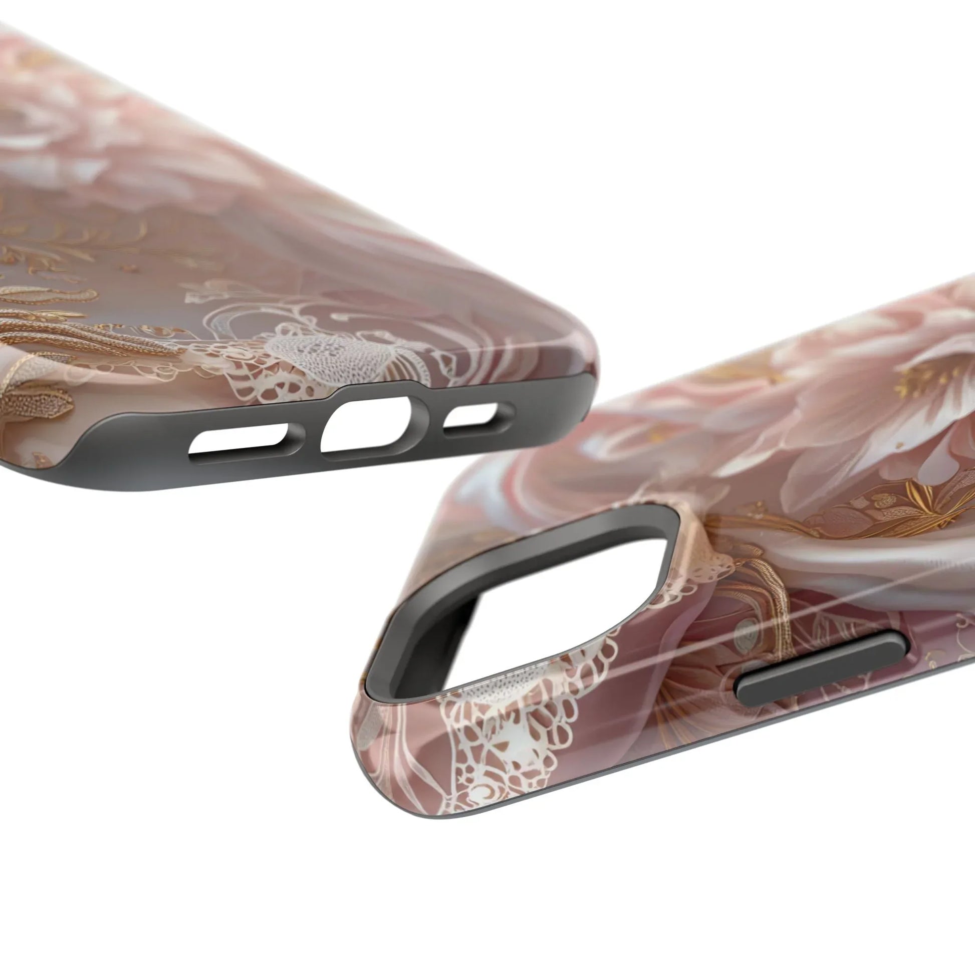 Elegant Floral Phone Case for iPhone 11-17 and Samsung Galaxy S21-S22 - KARARMDESIGN