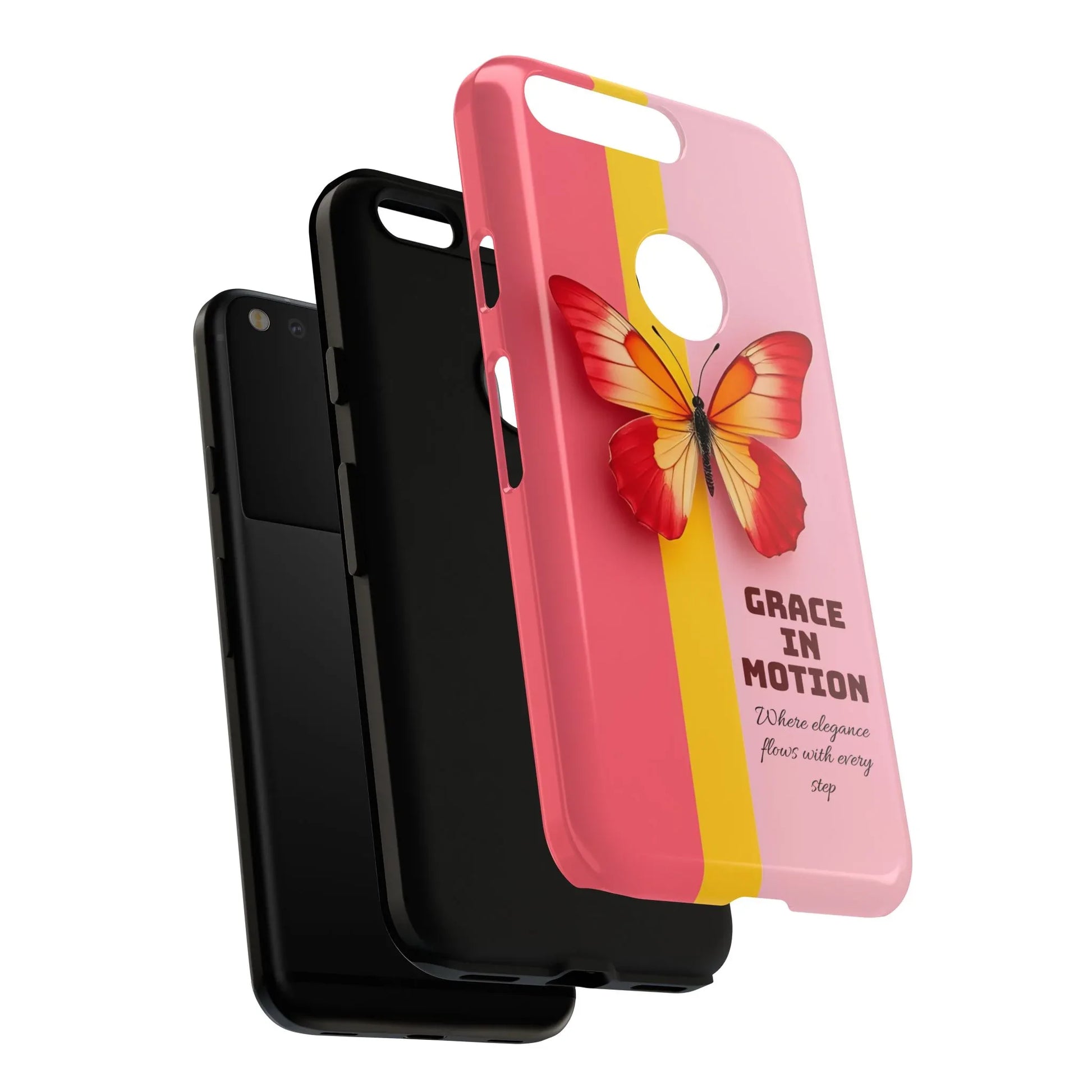 Grace in Motion – Elegant Phone Case for iPhone, Galaxy & Pixel - KARARMDESIGN