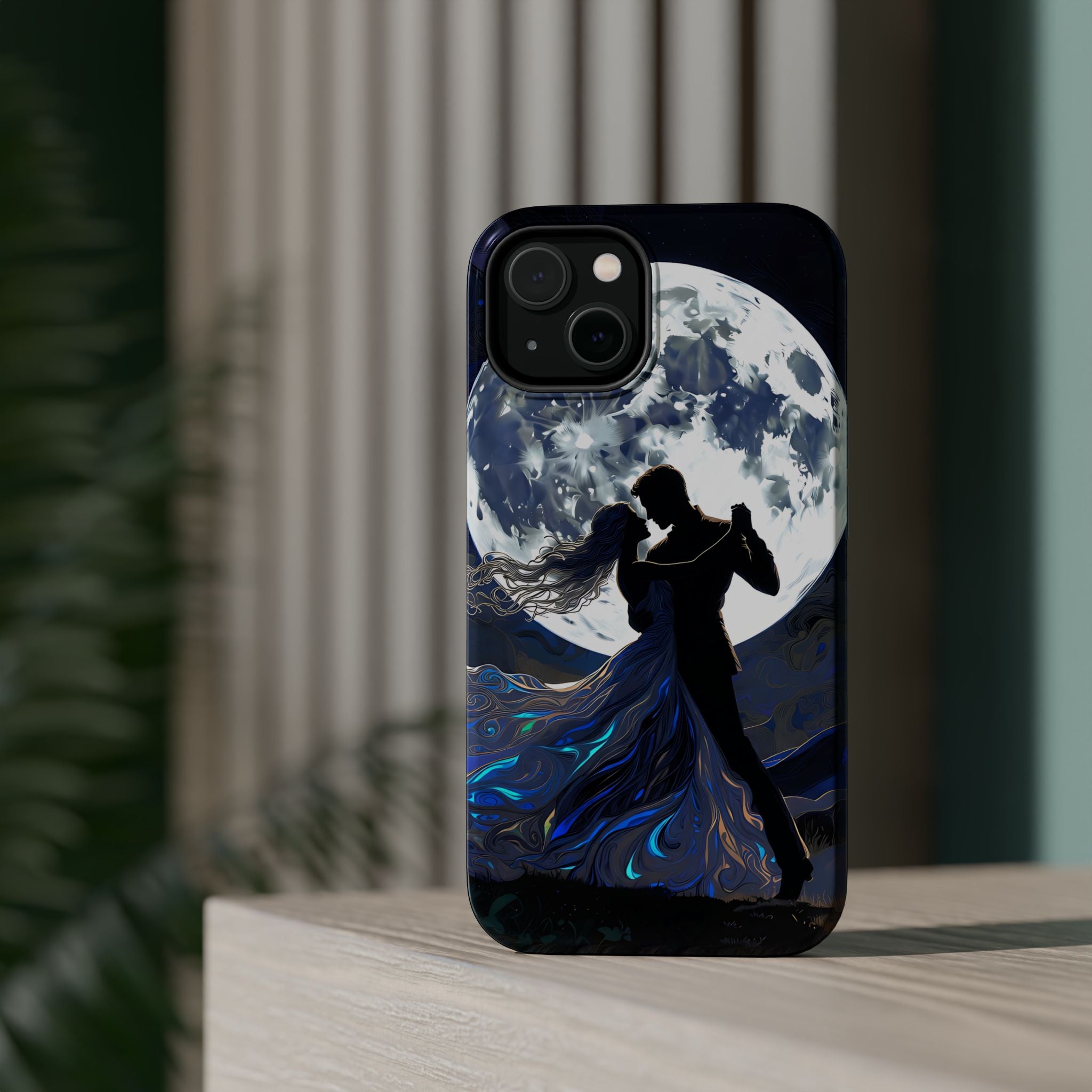 Romantic Moonlight Dance Magnetic Phone Case – iPhone 15–17 & Samsung Galaxy S26