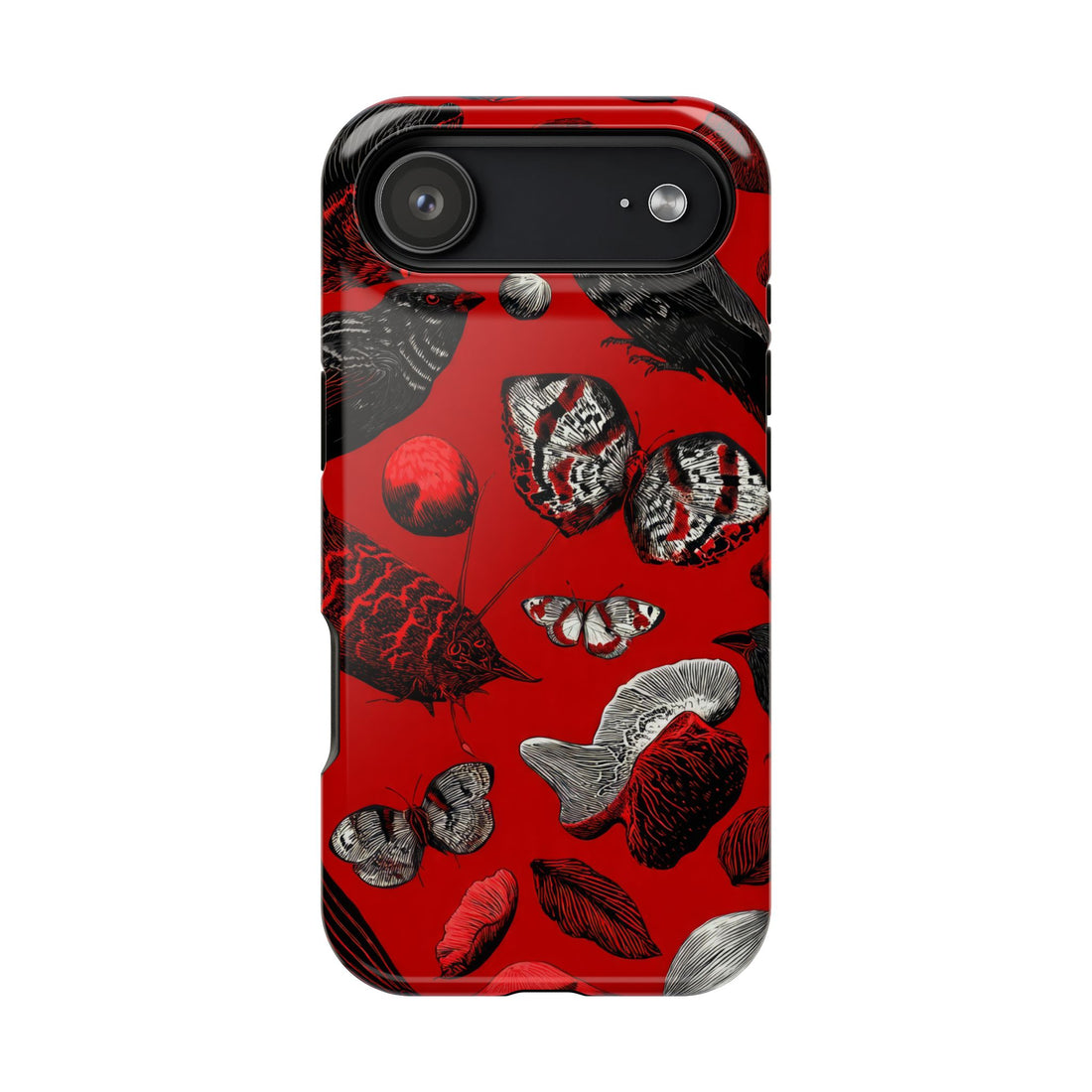 Crimson Wilderness Phone Case for iPhone 11-17