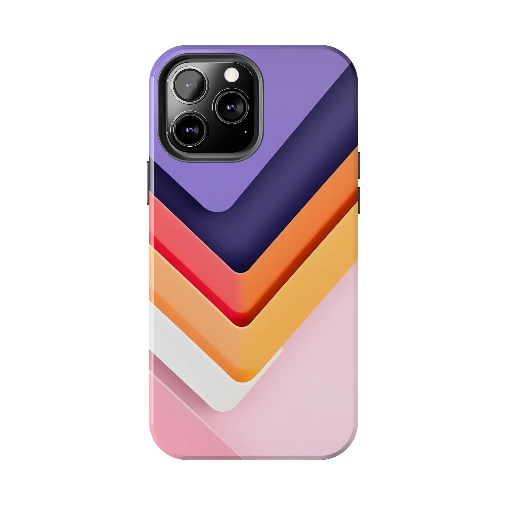Vibrant Geometric Chevron Phone Case for iPhone and Galaxy - KARARMDESIGN