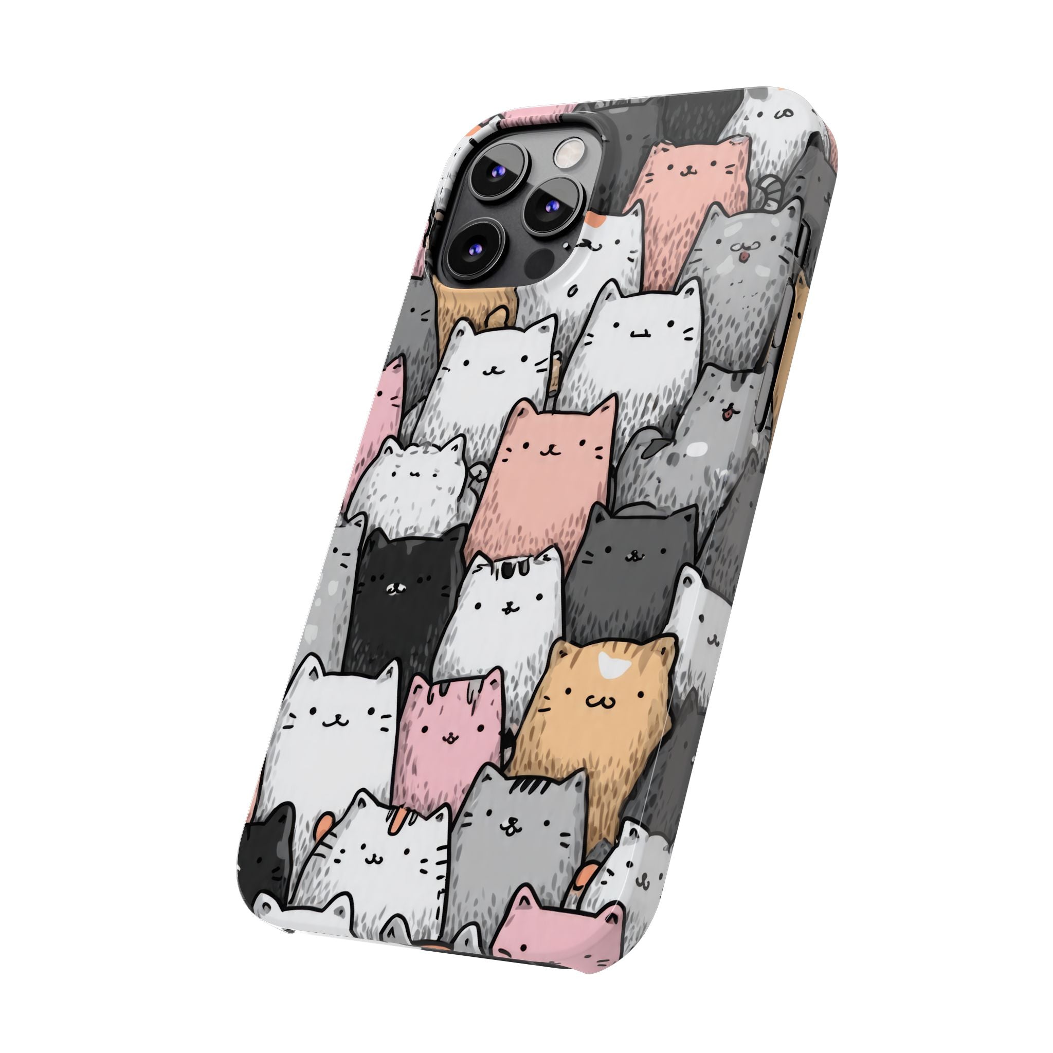 Cat Carnival Phone Case for iPhone 11-17 Models - KARARMDESIGN