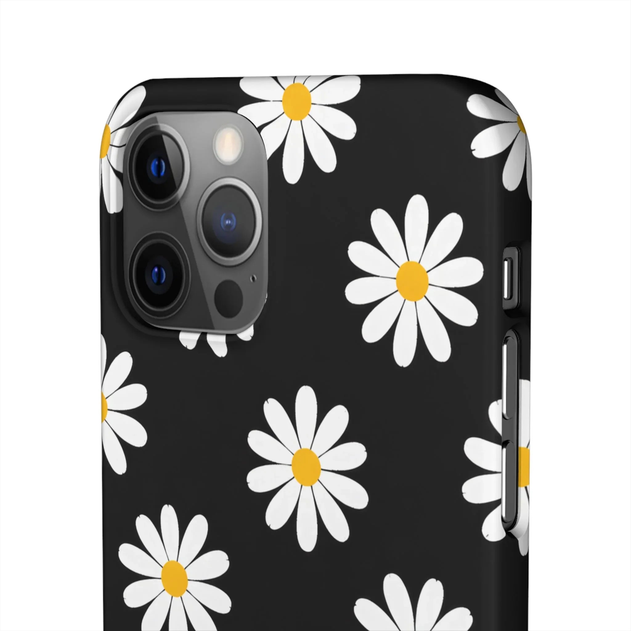 Daisy Charm Phone Case for iPhone 11-17 and Galaxy S20-S25 - KARARMDESIGN