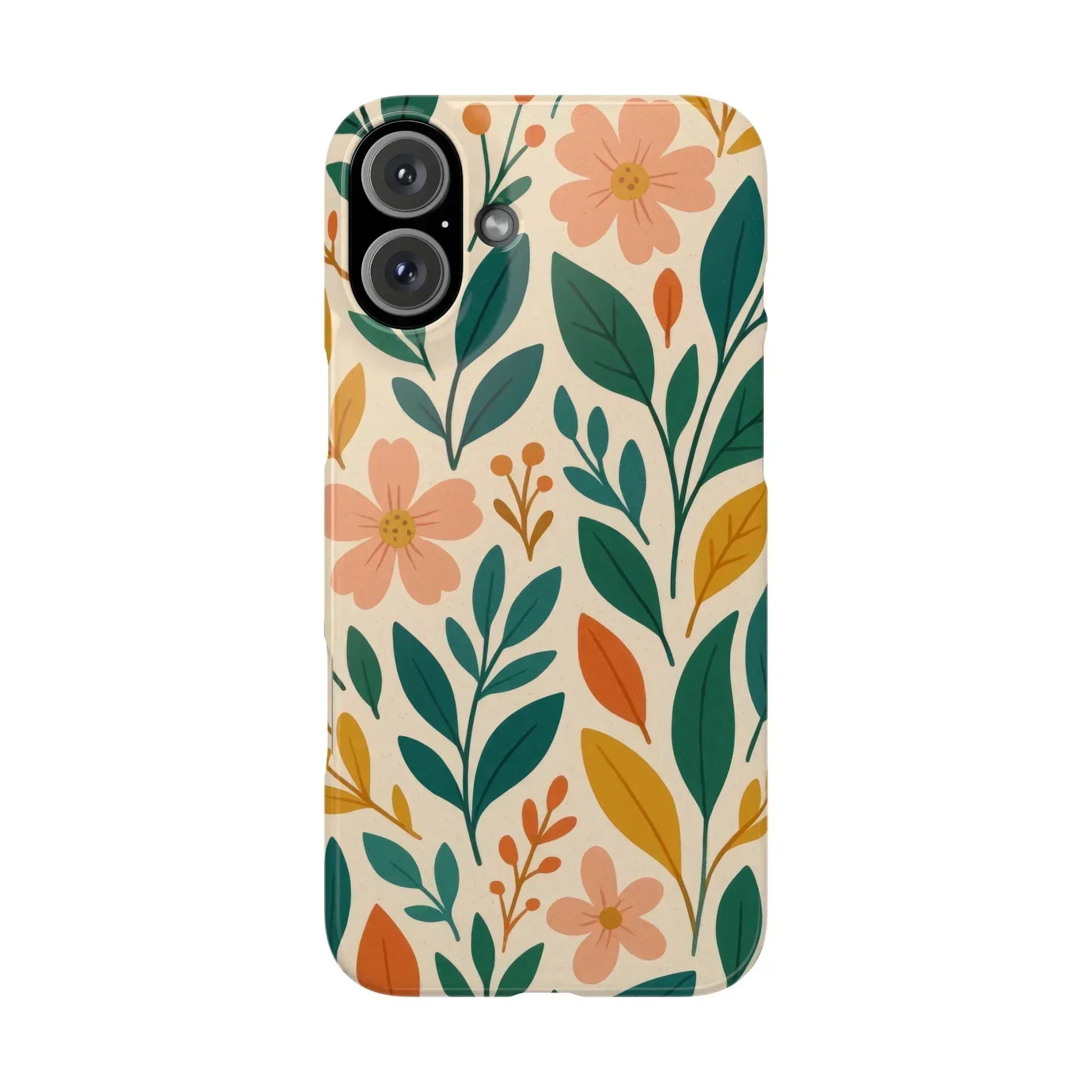 Floral Harmony Phone Case for iPhone 11-16 - KARARMDESIGN