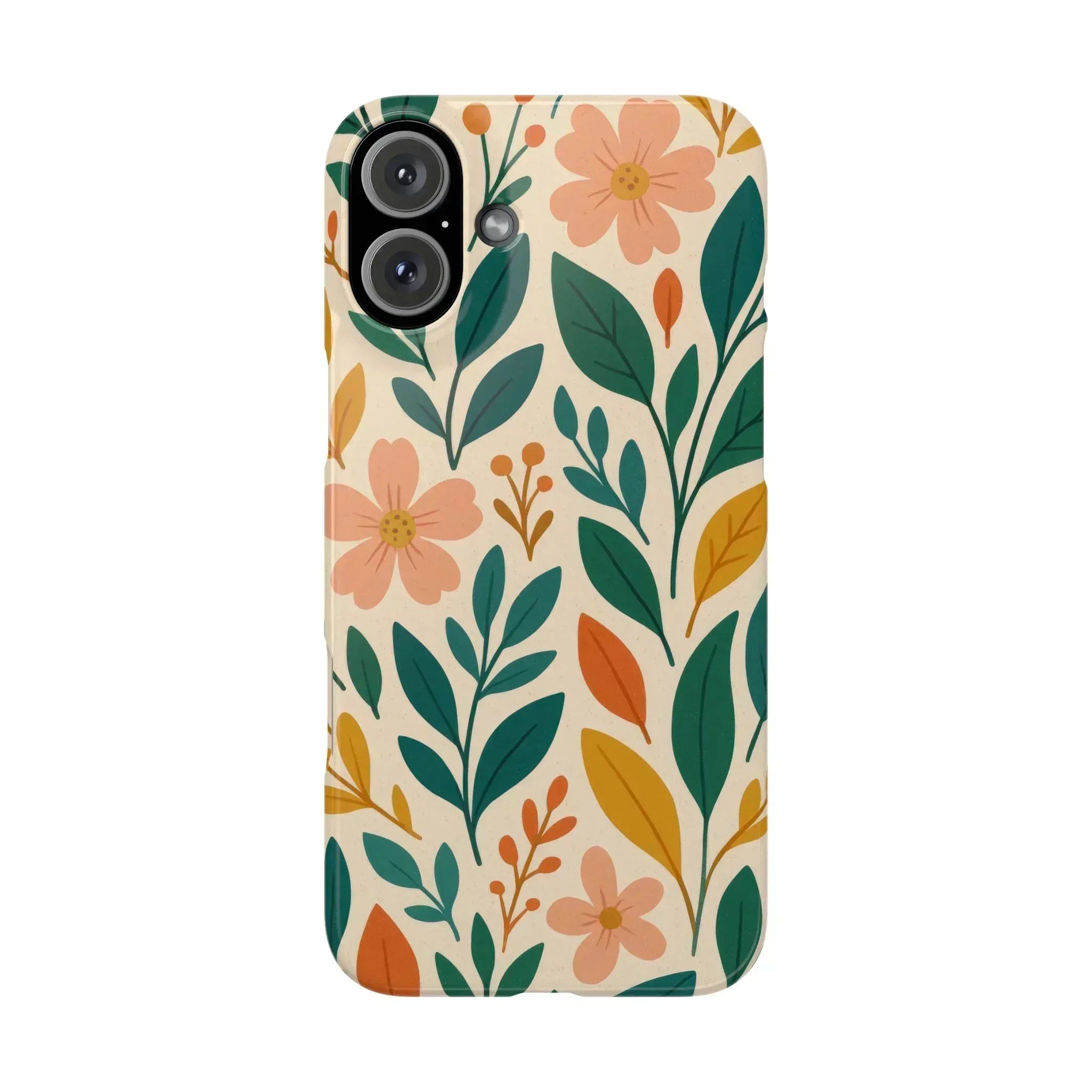 Floral Harmony Phone Case for iPhone 11-16 - KARARMDESIGN