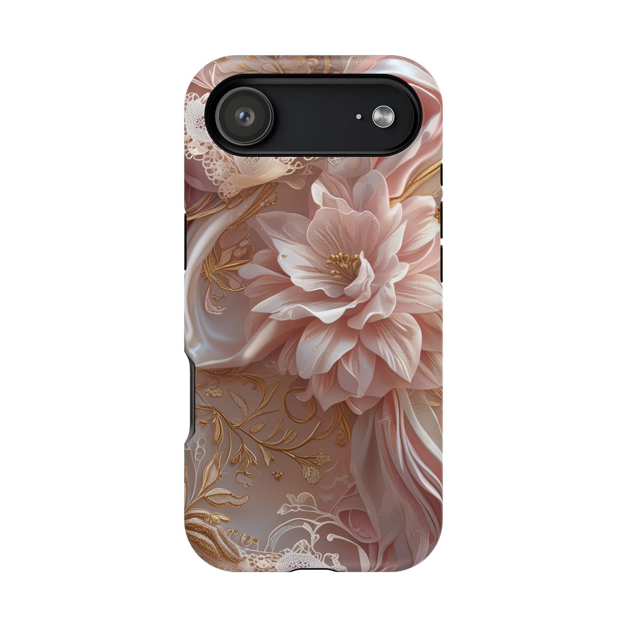 Elegant Floral Phone Case for iPhone 11–17, 16e & Galaxy S22–S26