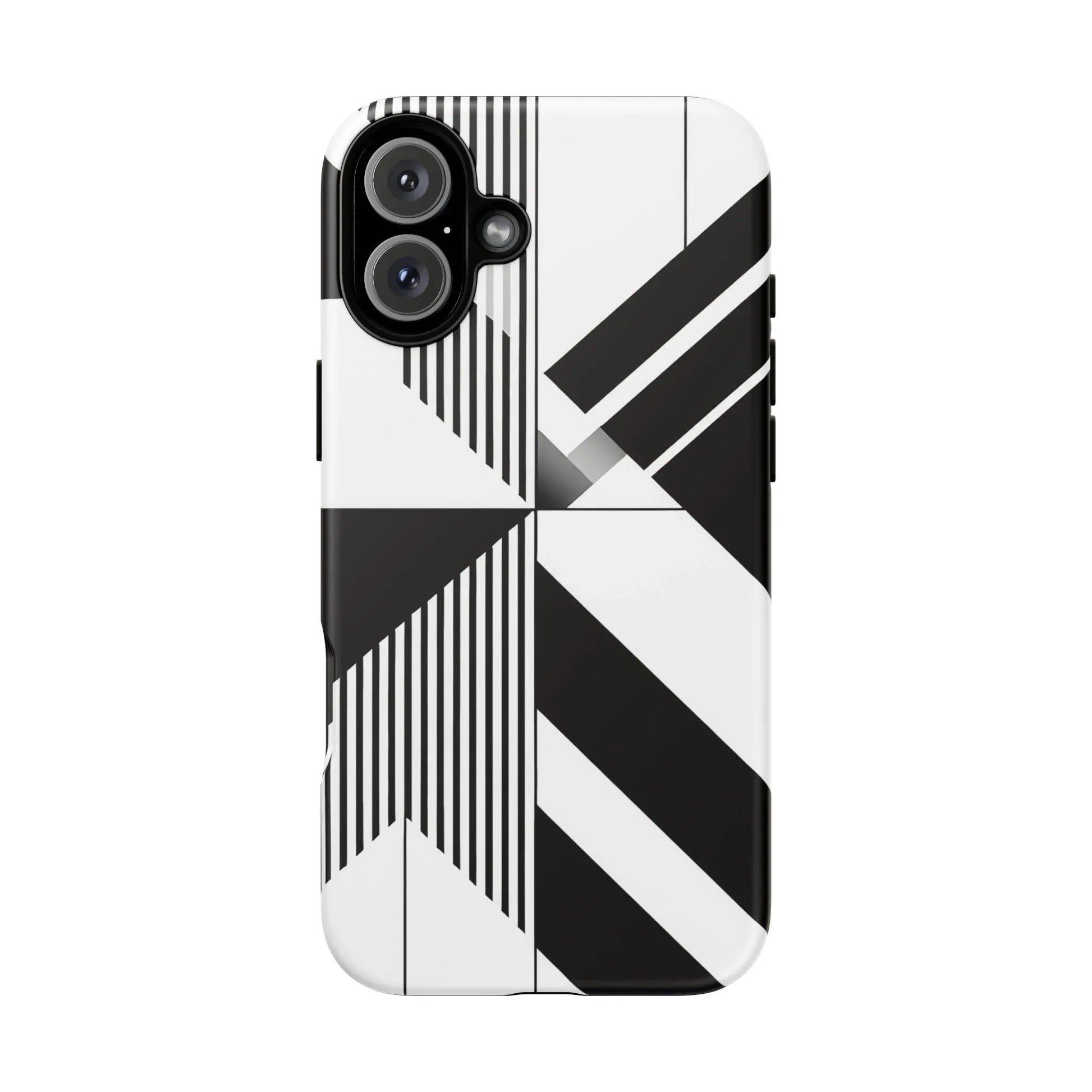 Monochrome Tough Phone Case for iPhone 11-16 and Galaxy S20–S25 - KARARMDESIGN