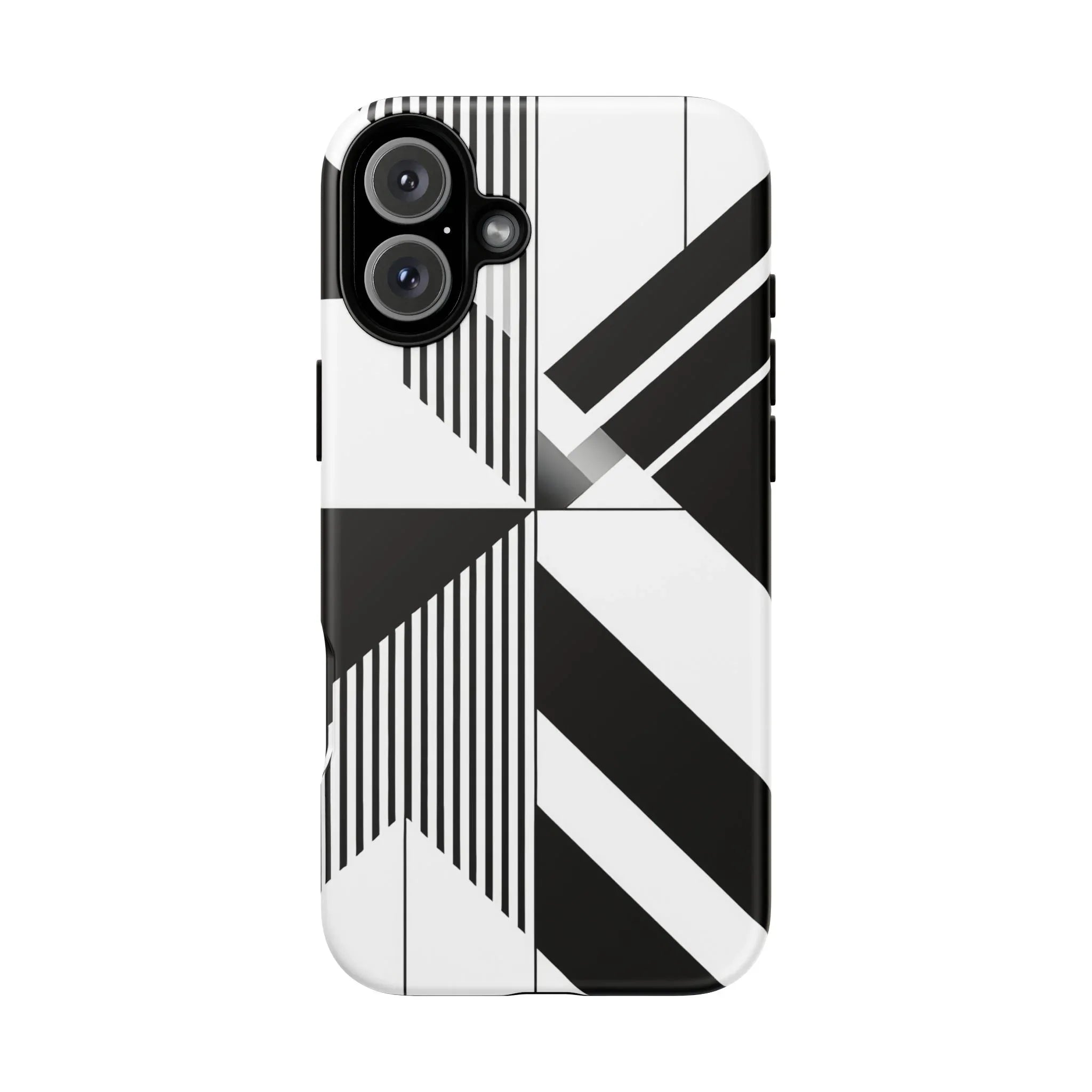 Monochrome Tough Phone Case for iPhone 11-16 and Galaxy S20–S25 - KARARMDESIGN