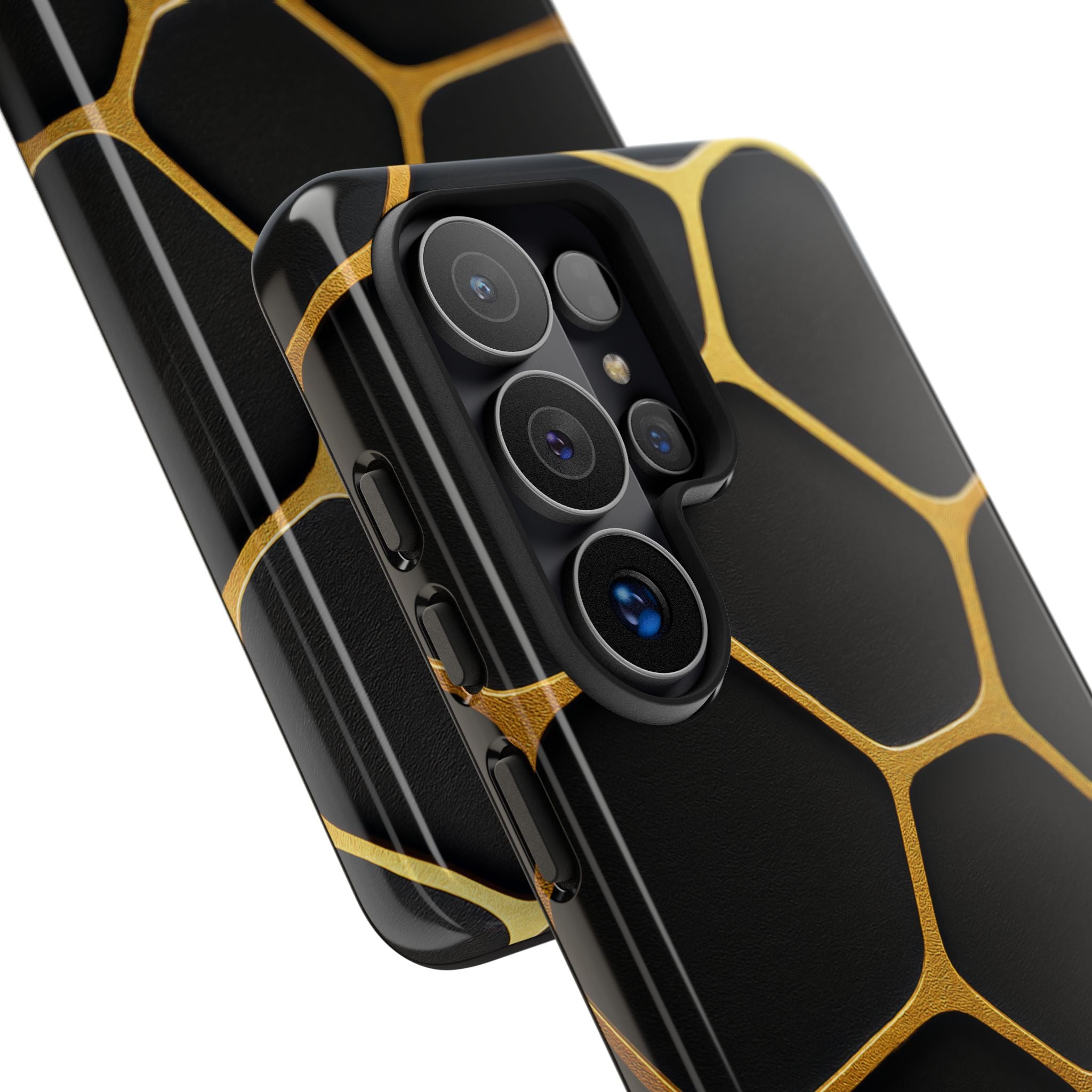 Golden Cellscape Tough Phone Case – Black & Gold