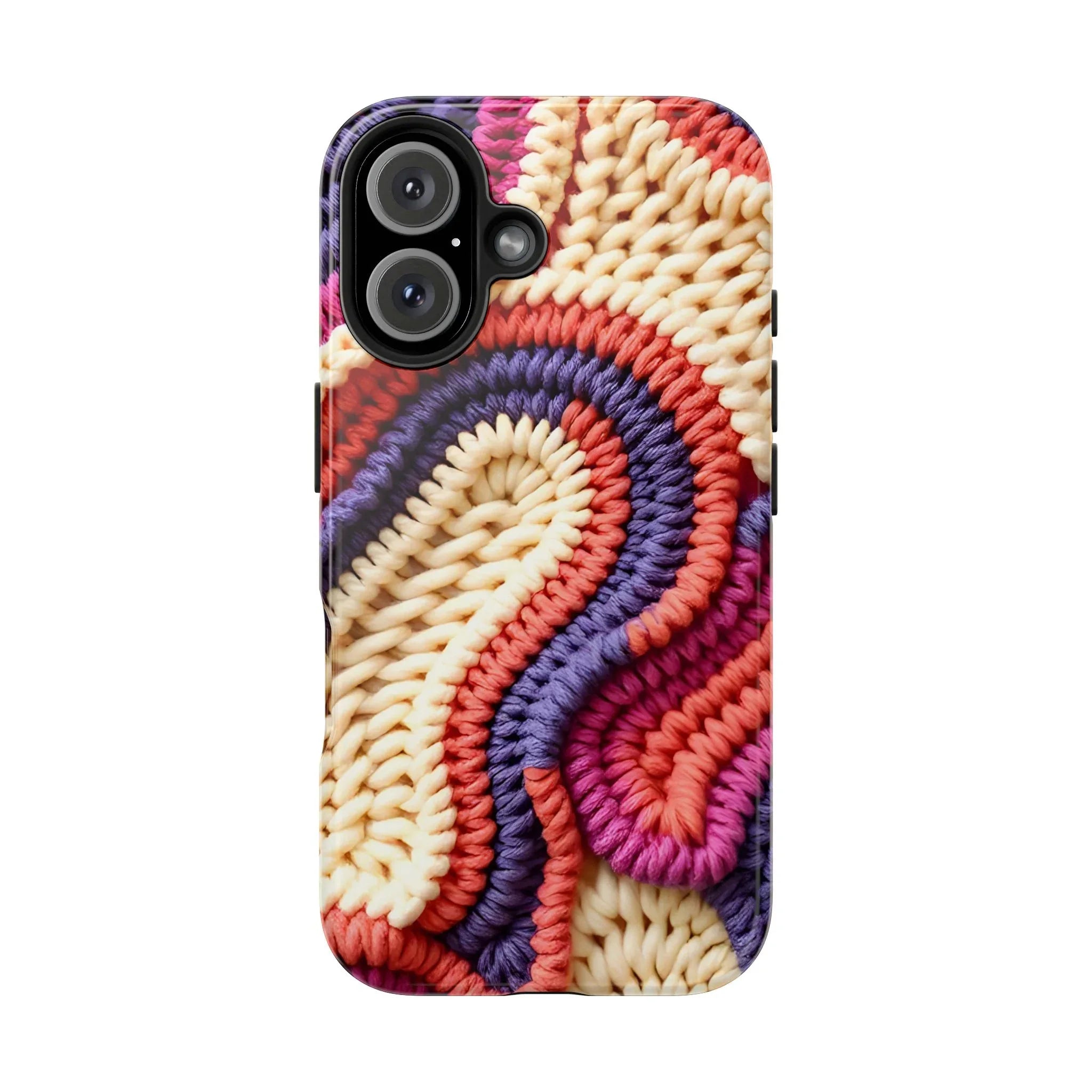 Handwoven Textile Art Phone Case for iPhone 11-17 and Galaxy S21-S25 - KARARMDESIGN