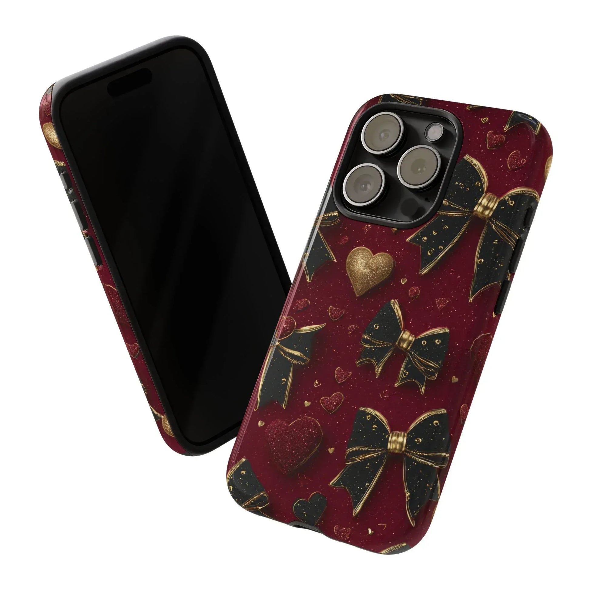 Velvet Valentine Charm Phone Case for iPhone 11-17 and Galaxy S10-S25 - KARARMDESIGN