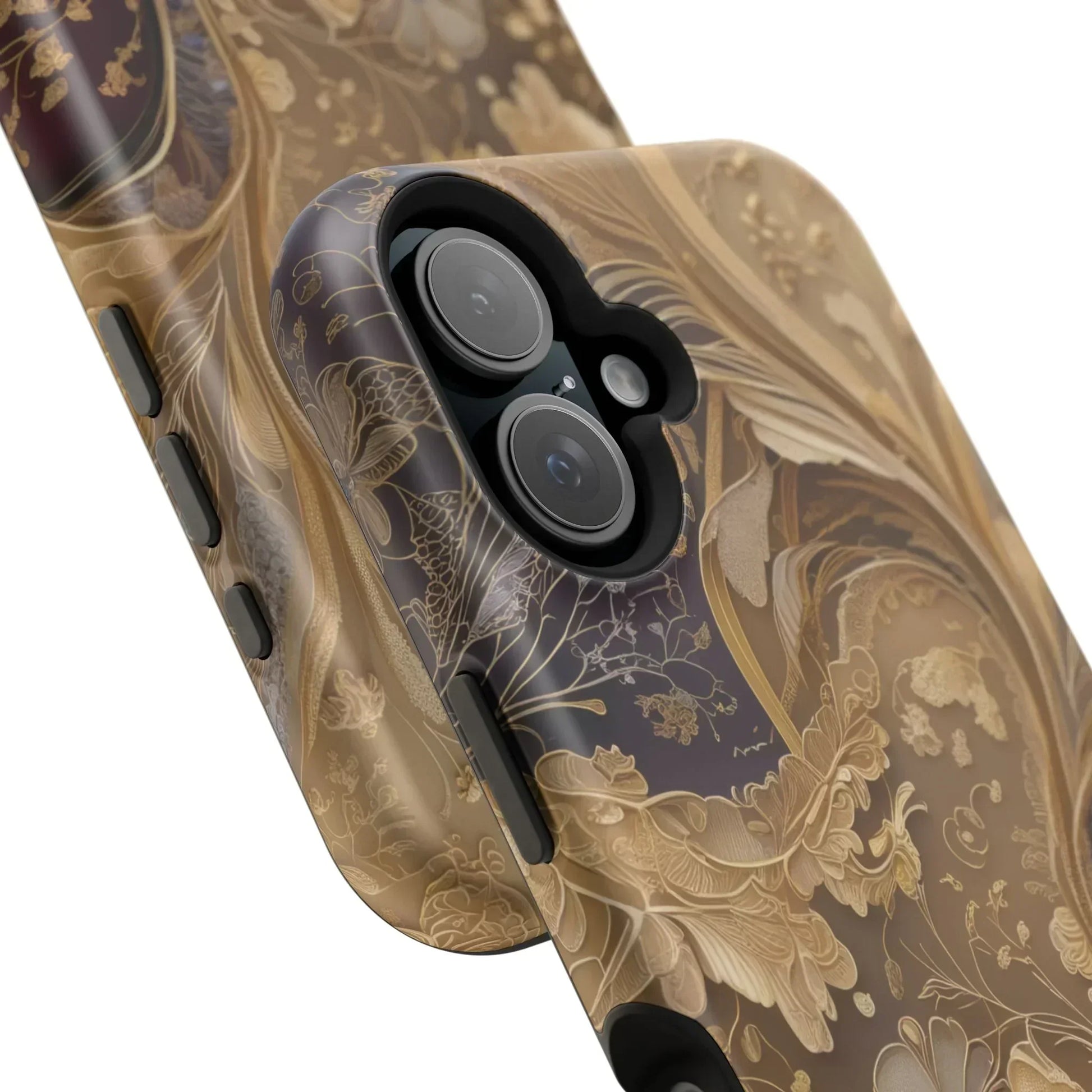 Botanical Luxury Design Impact-Resistant Phone Case for iPhone 12-16 and Galaxy S21-S22 Models - KarArmDesign