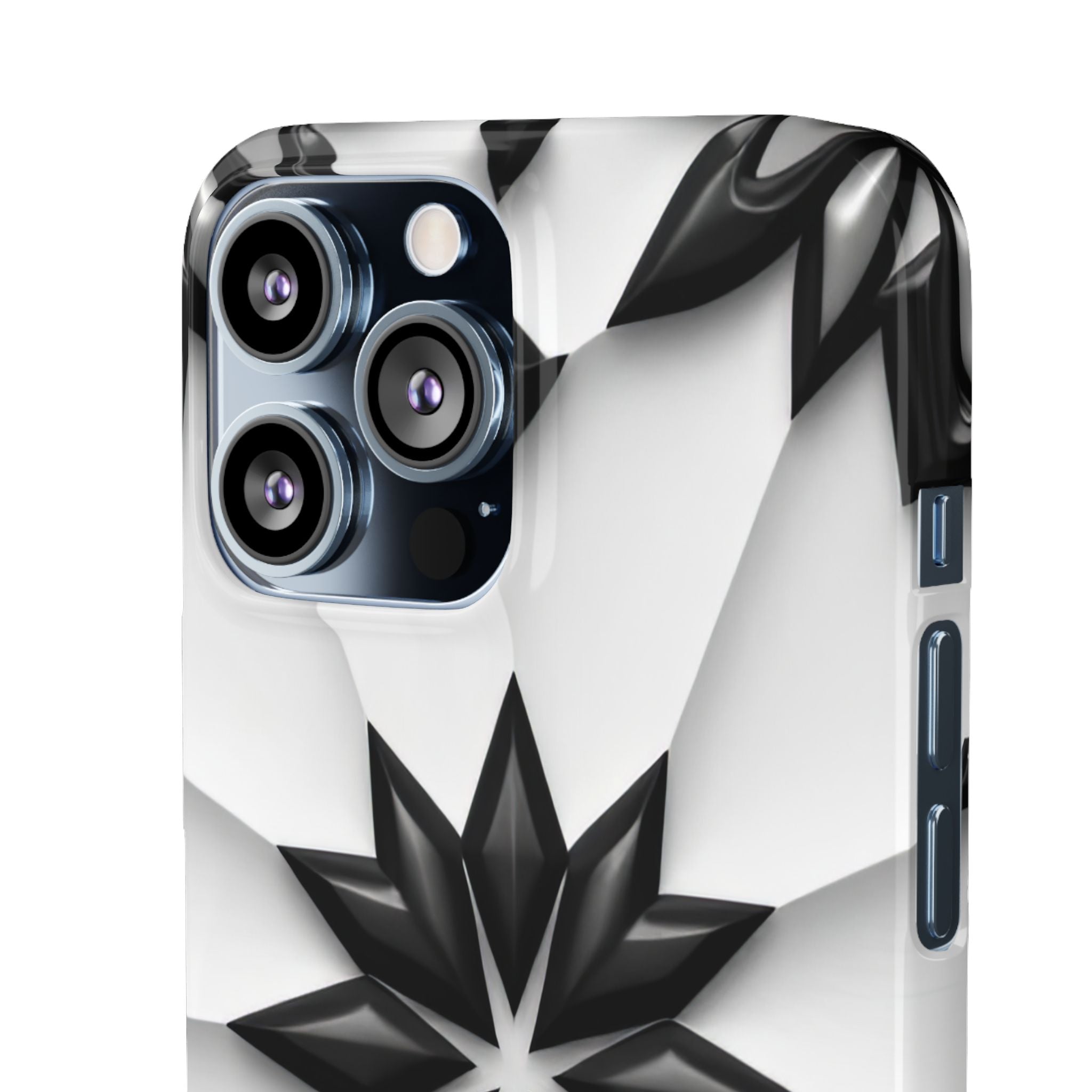 Black & White Geometric Snap Case for iPhone & Samsung Galaxy