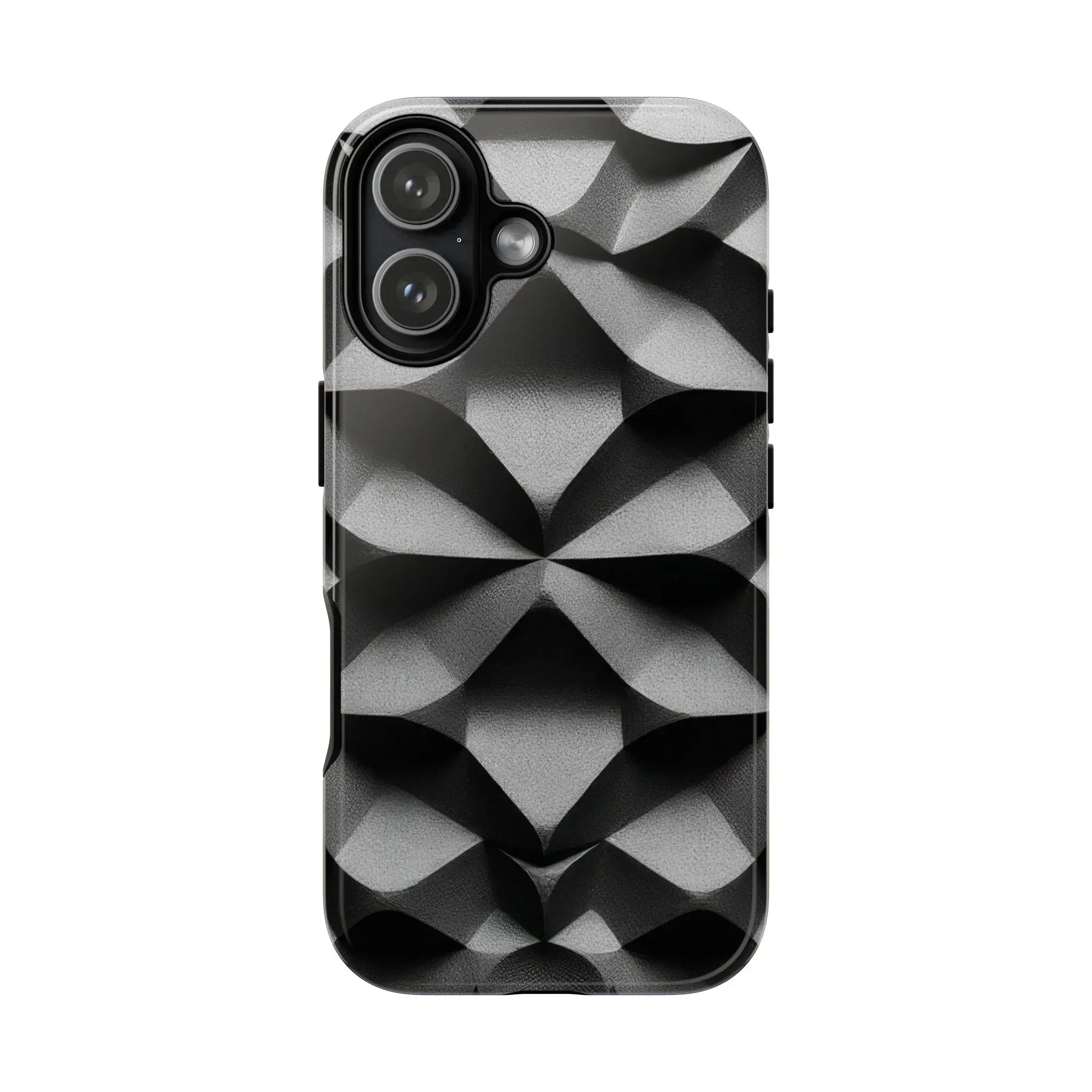 3D Geometric Phone Case for iPhone 8–17 - KARARMDESIGN