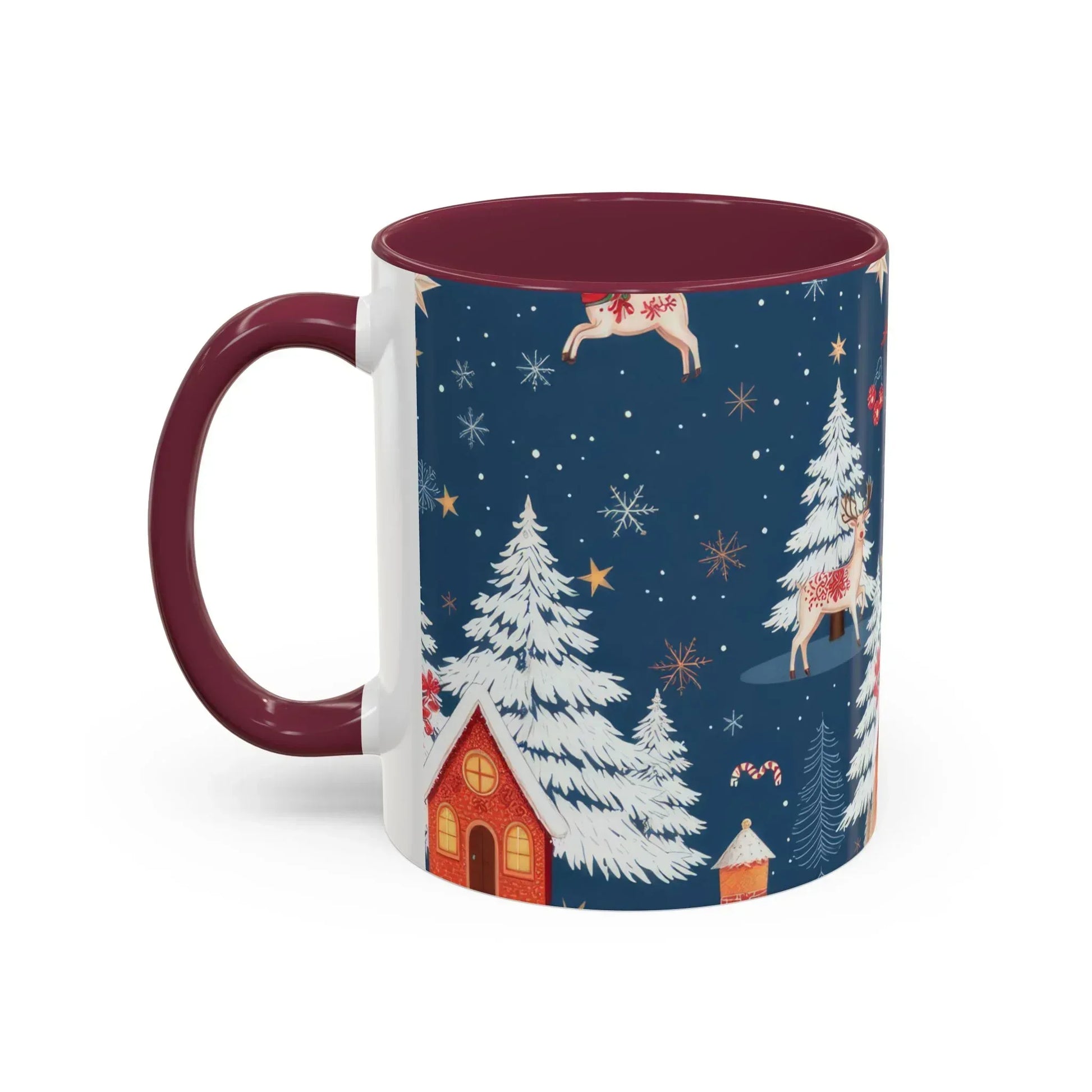 Dark Blue Christmas Mug - Colorful Mugs (11oz, 15oz) - KARARMDESIGN