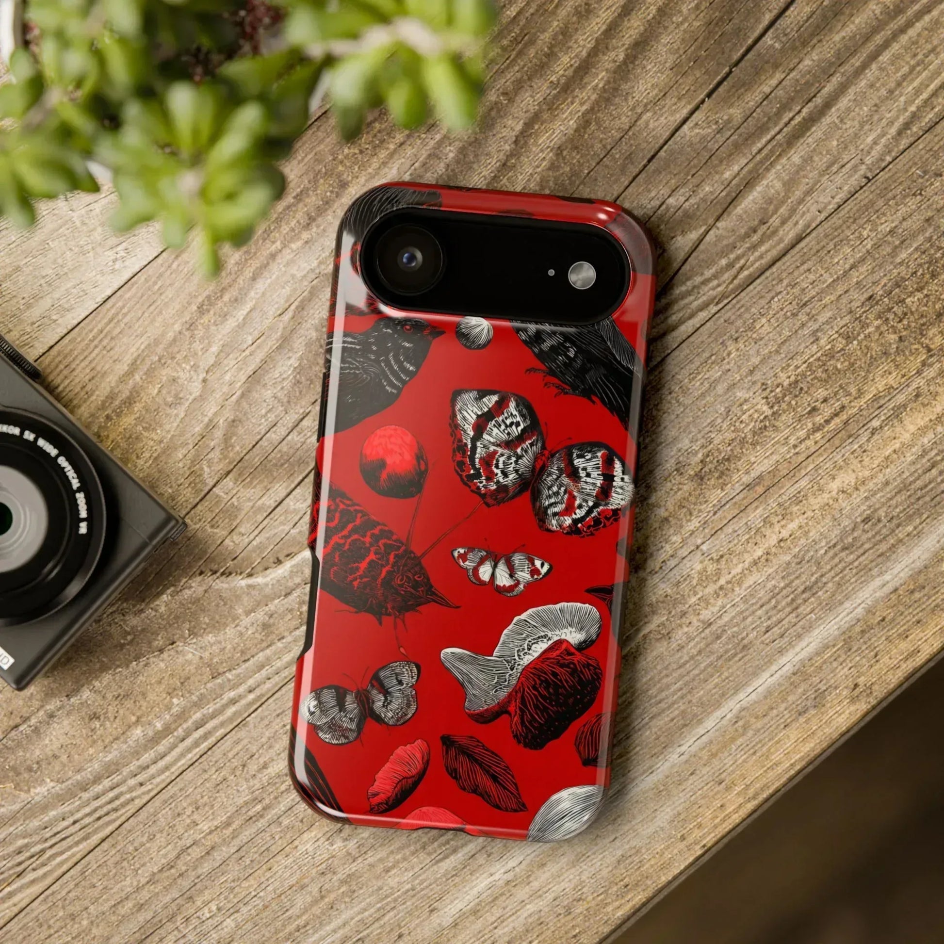 Crimson Wilderness Phone Case for iPhone 11-17 - KARARMDESIGN