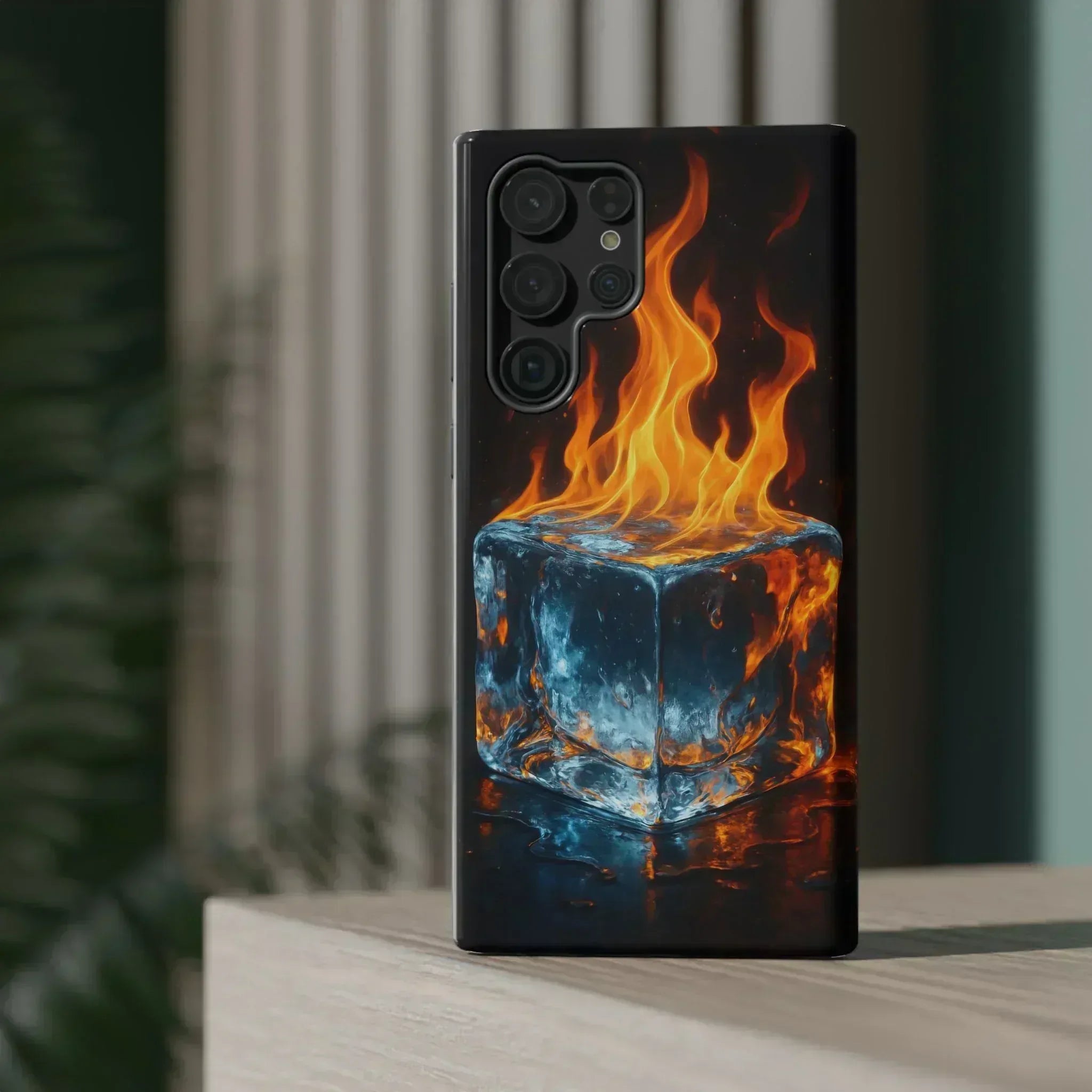 Flame Ice Phone Case for iPhone 12-16 and Galaxy S21-S22 - KARARMDESIGN