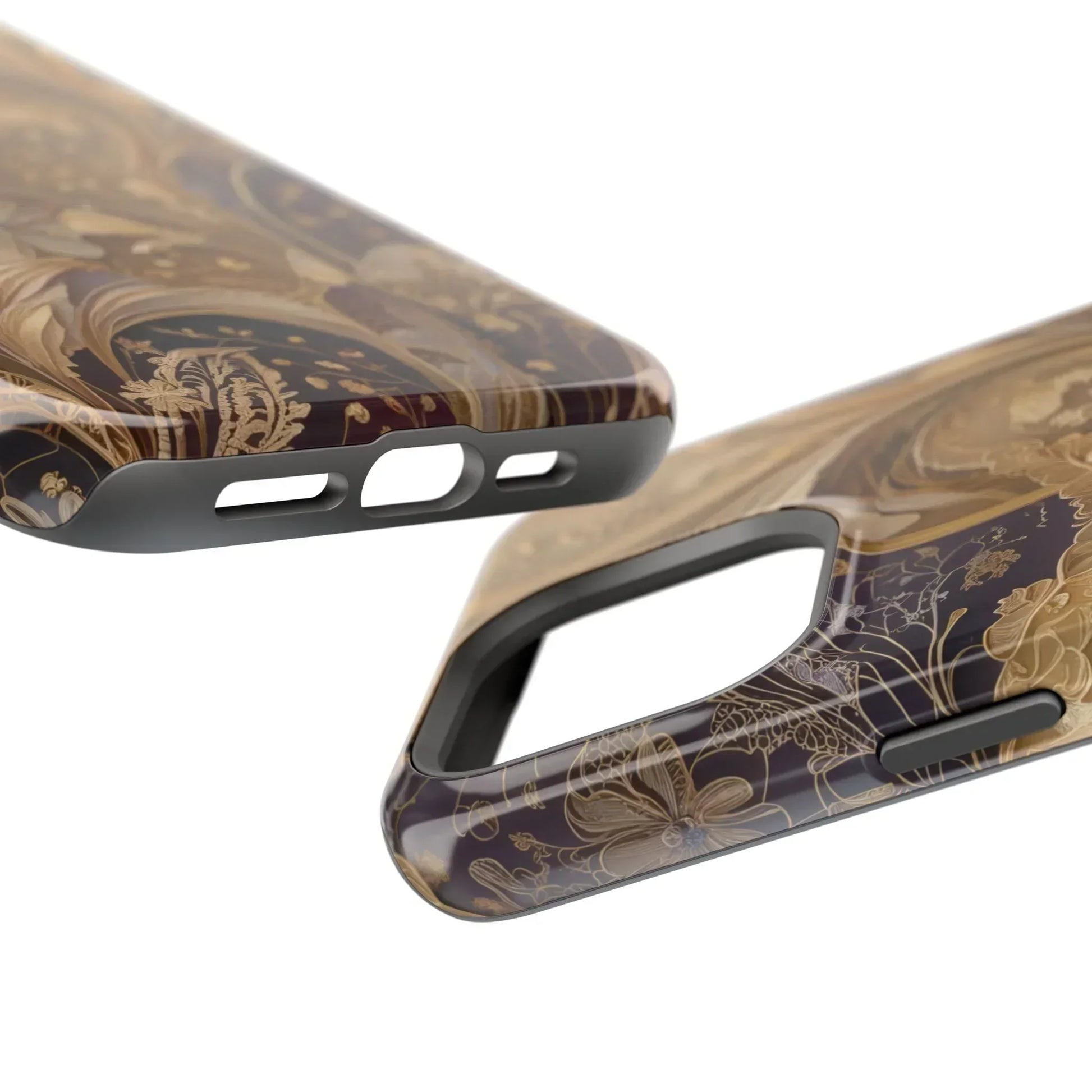 Botanical Luxury Design Impact-Resistant Phone Case for iPhone 12-16 and Galaxy S21-S22 Models - KarArmDesign