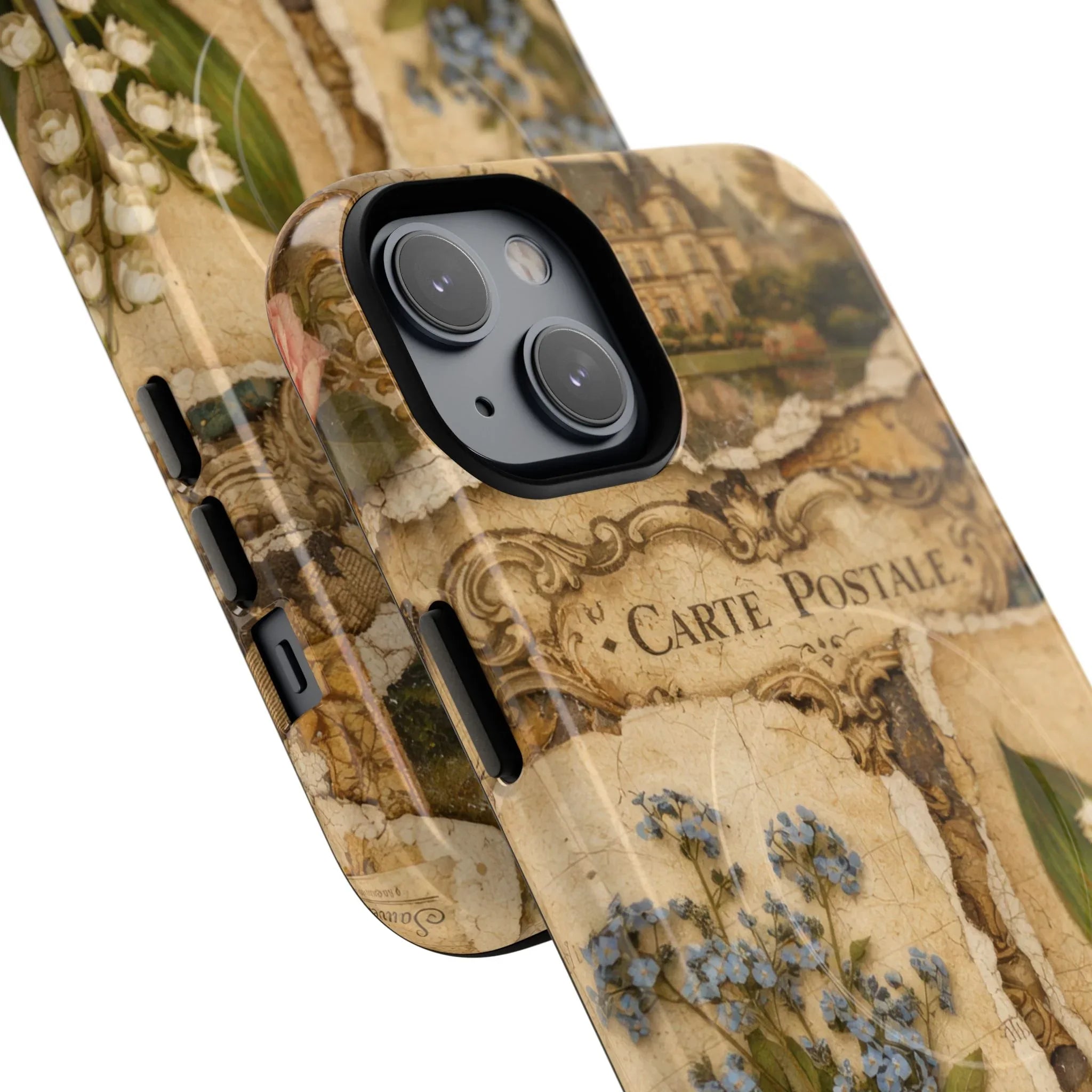 Vintage Botanical Postcard Phone Case for iPhone 13-17 - KARARMDESIGN