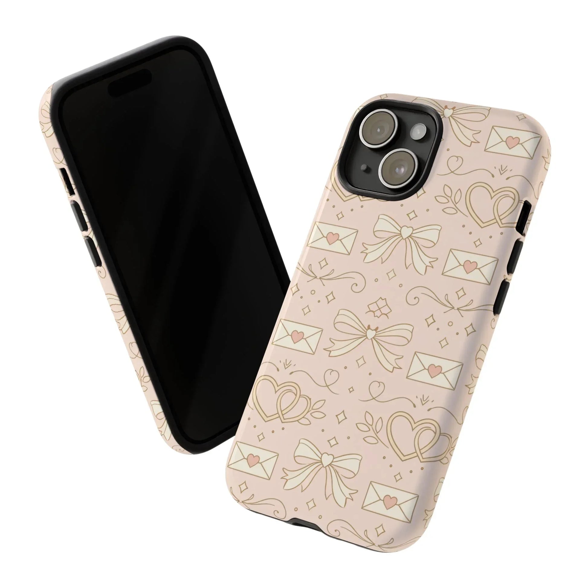Sweet Romance Tough Phone Case for iPhone 11–17 & Galaxy S10–S25 - KARARMDESIGN