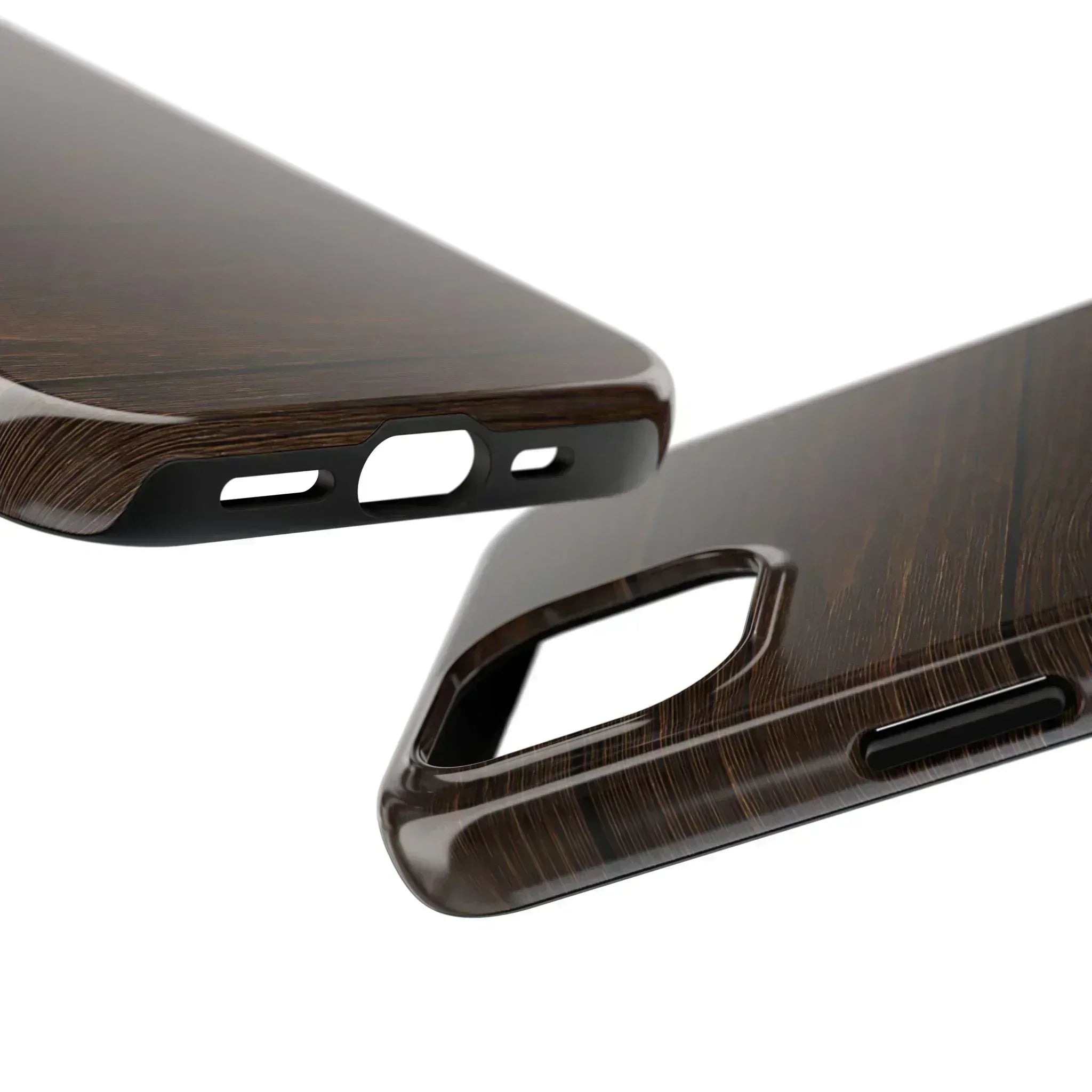 Dark Wood Grain Phone Case for iPhone and Galaxy - KARARMDESIGN