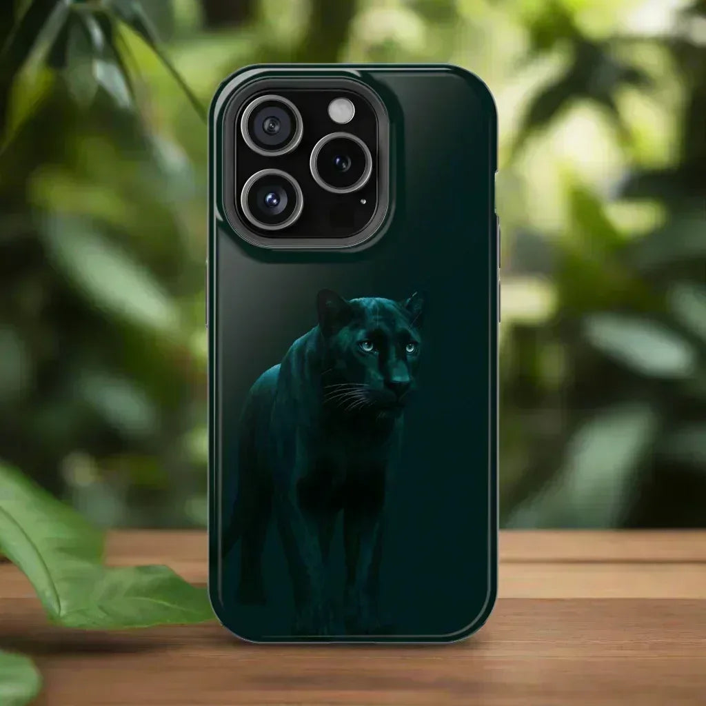 Black Panther Phone Case for iPhone 12-16 and Galaxy S21-S22 - KARARMDESIGN