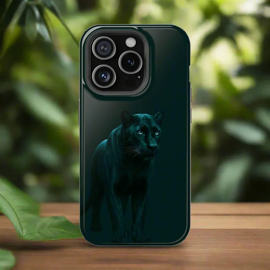 Black Panther Phone Case for iPhone 12-16 and Samsung Galaxy S21-S22 Models - KarArmDesign