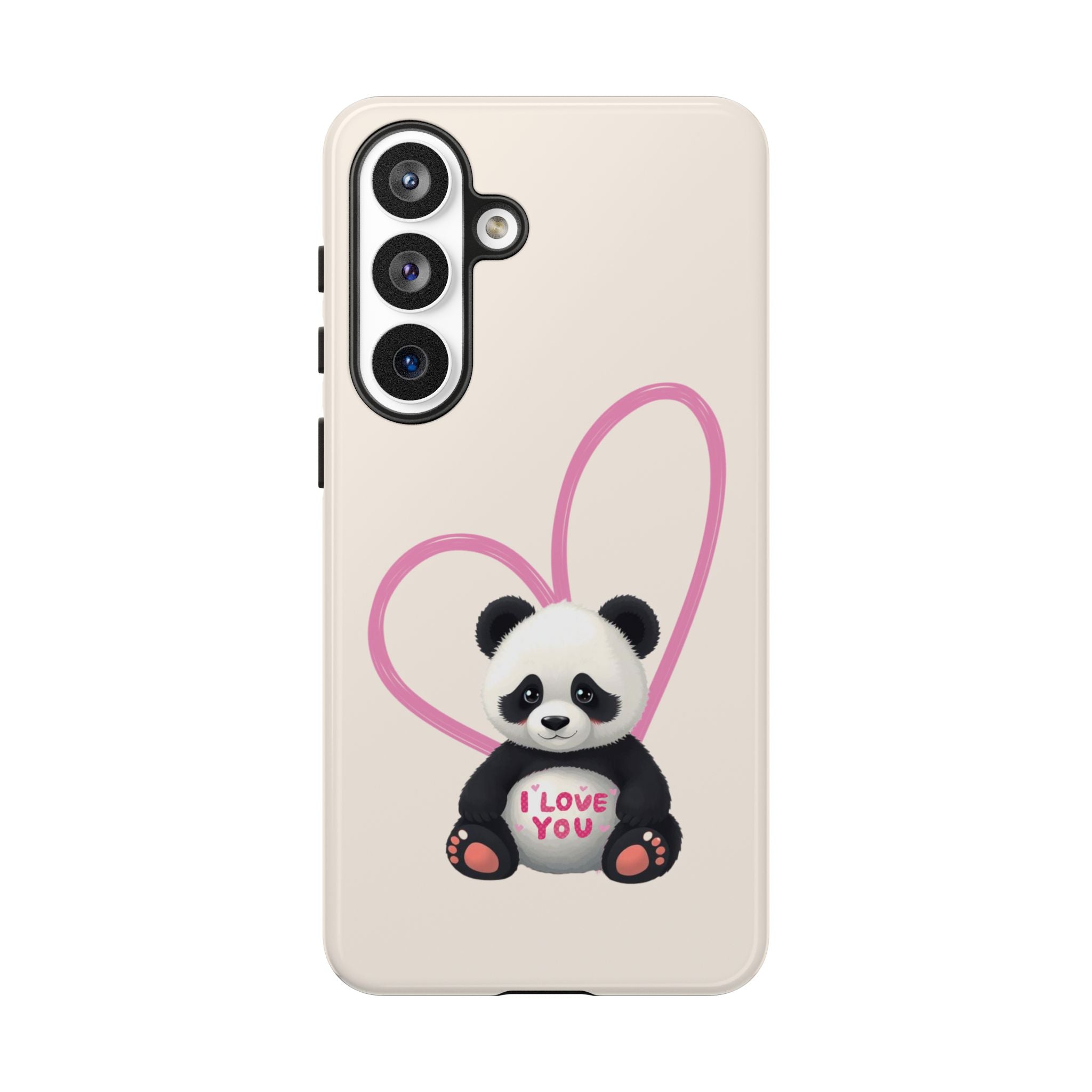 Adorable Panda Love Phone Case – Samsung Galaxy S20-S26