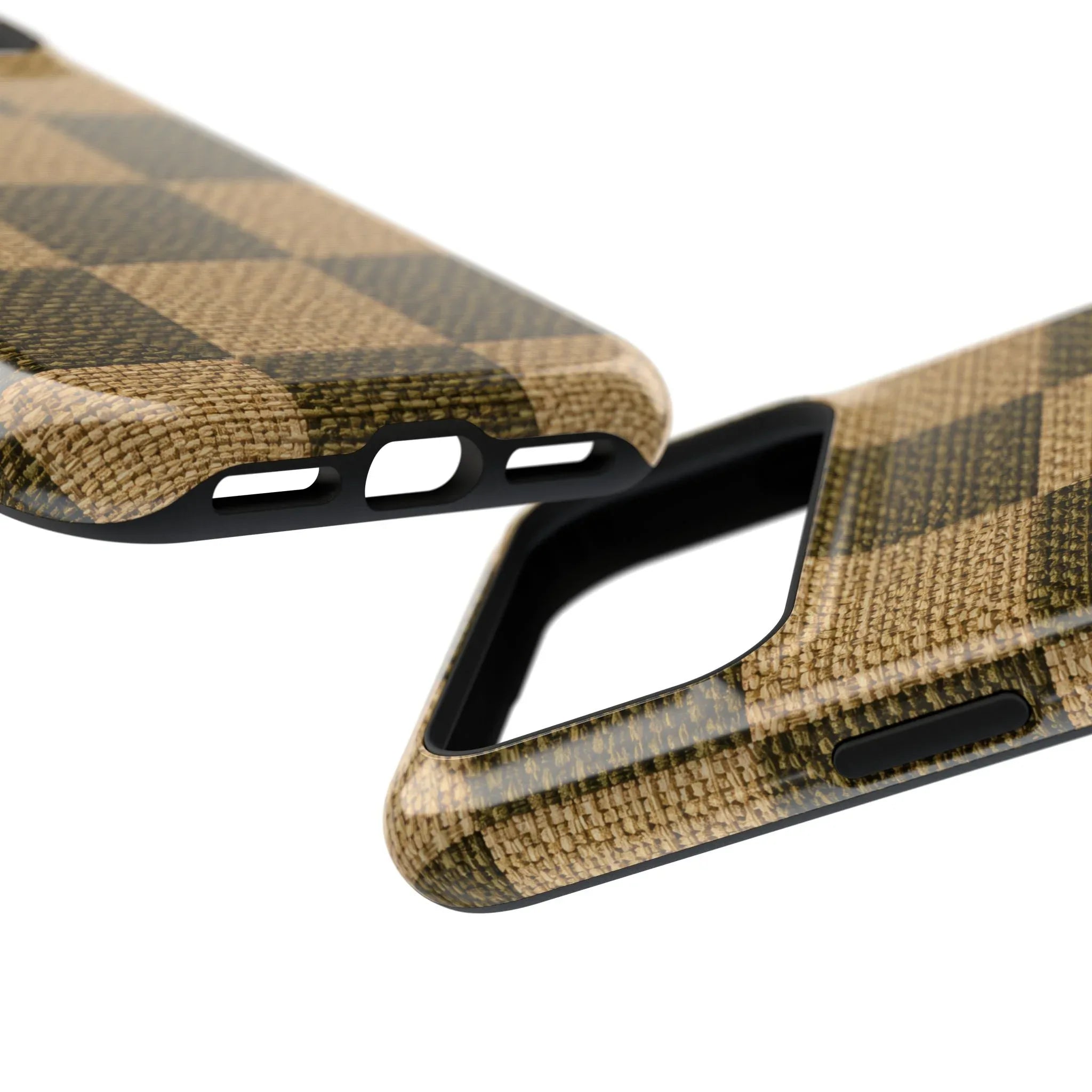 Rustic Woven Phone Case for iPhone 11-17 and Galaxy S21-S22 - KARARMDESIGN