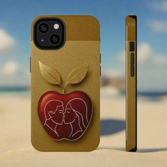 Romantic Apple Phone Case for iPhone 12-16 Models - KarArmDesign