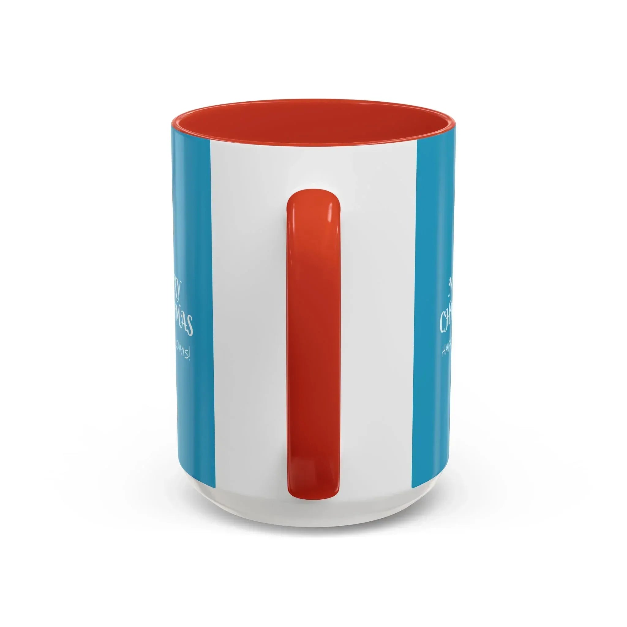 Merry Christmas and Happy Holidays Mug - Accent Coffee Mug (11, 15oz) - KARARMDESIGN