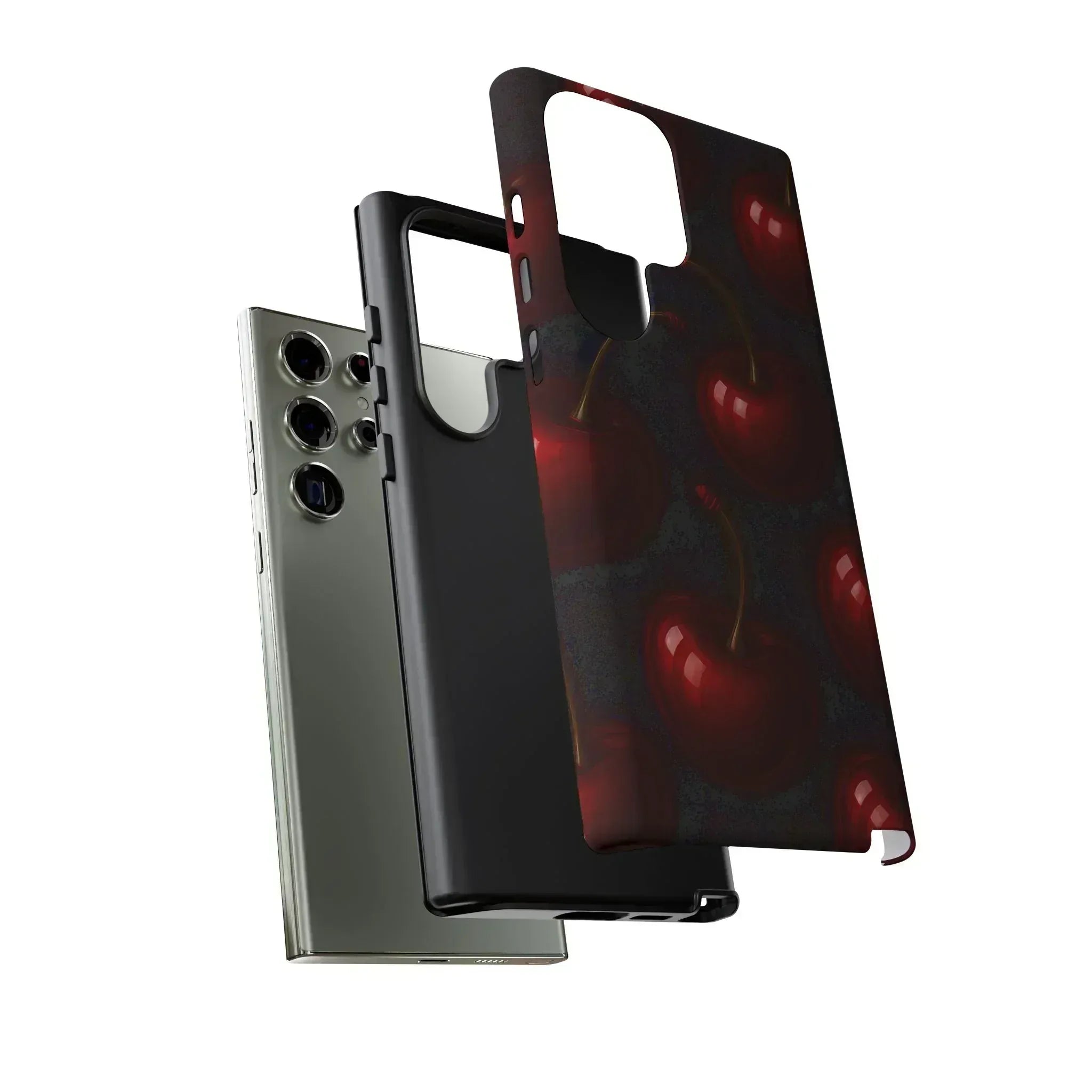 Cherry Phone Case for iPhone X-16 and Galaxy S20-S25 - KARARMDESIGN