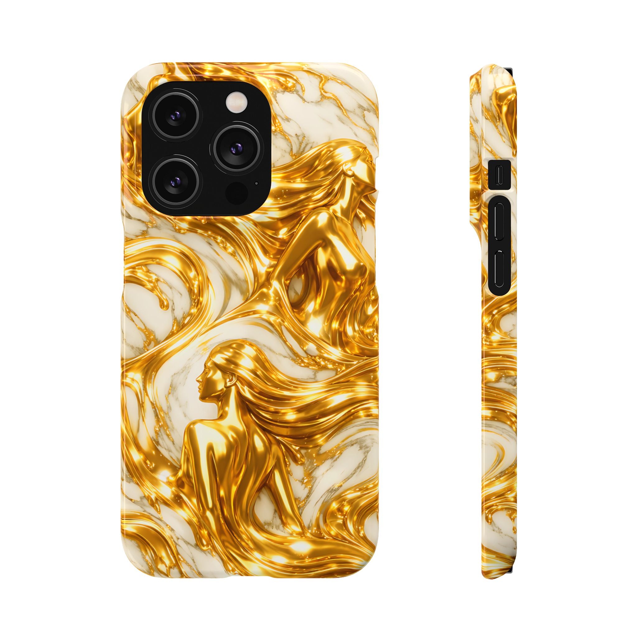 Divine Gold Woman Snap Phone Case for iPhone & Galaxy