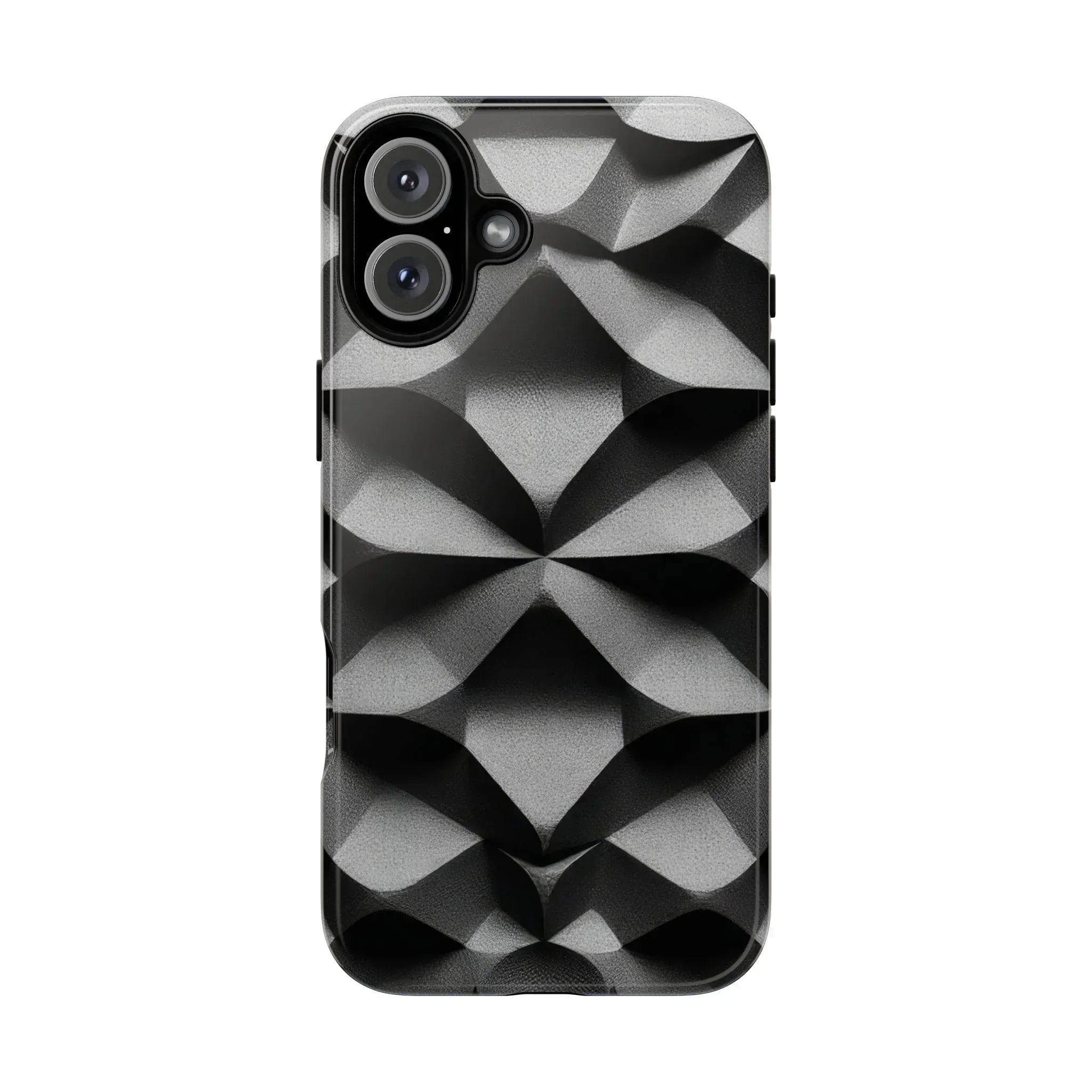 3D Geometric Phone Case for iPhone 8–17 - KARARMDESIGN